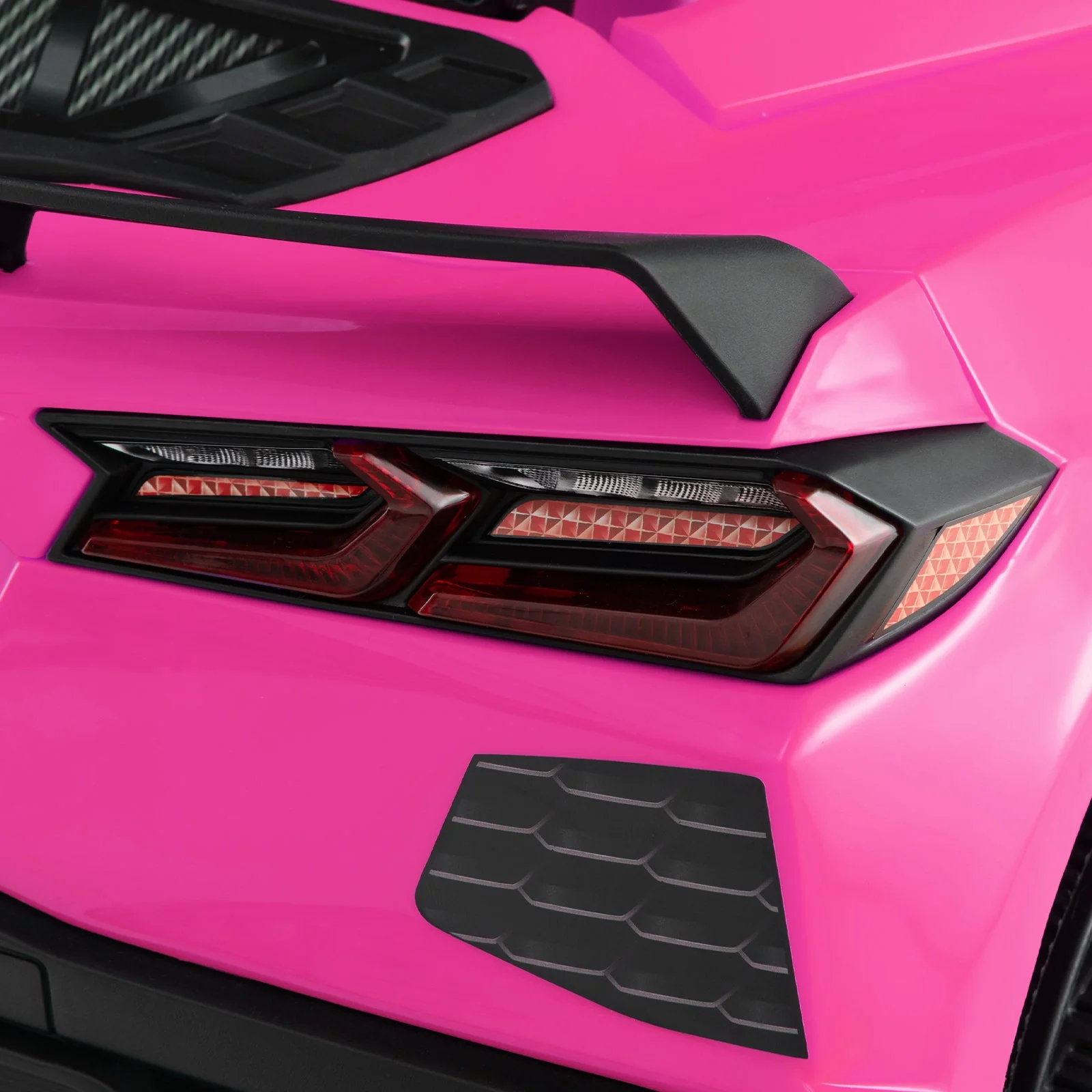 12V Electric Kids Ride On Car Licensed Chevrolet Corvette C8 with Remote Control Ages 3+ Years Old-Pink - Image 5
