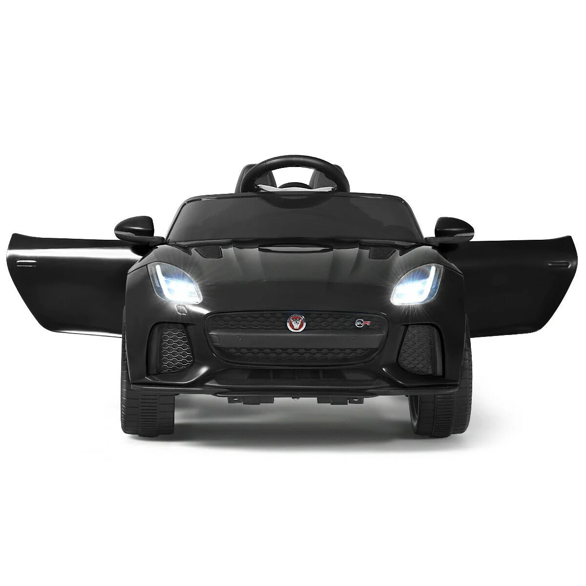 12V Jaguar F-Type SVR Licensed Kids Ride On Car-Black - Image 6