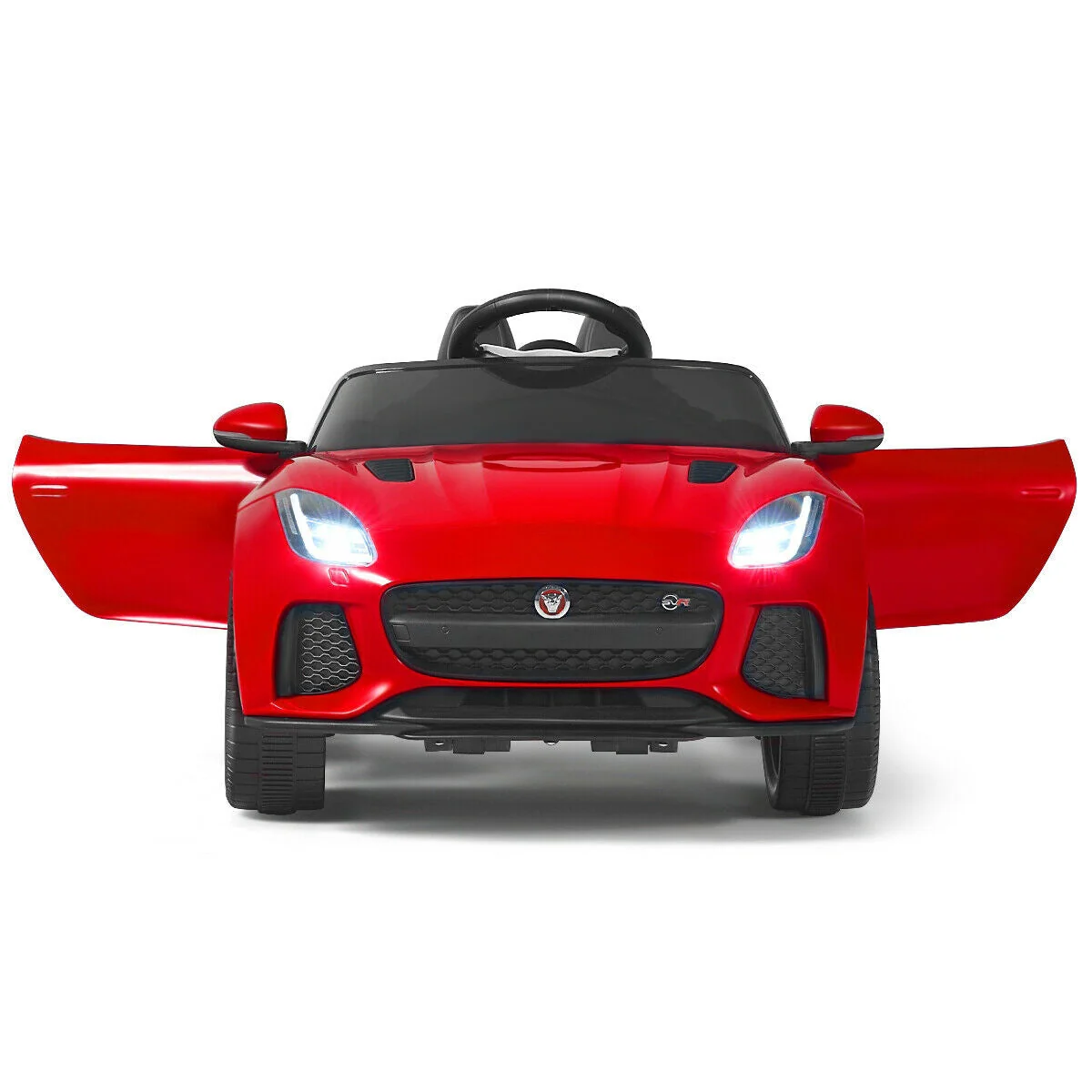 12V Jaguar F-Type SVR Licensed Kids Ride On Car-Red - Image 6