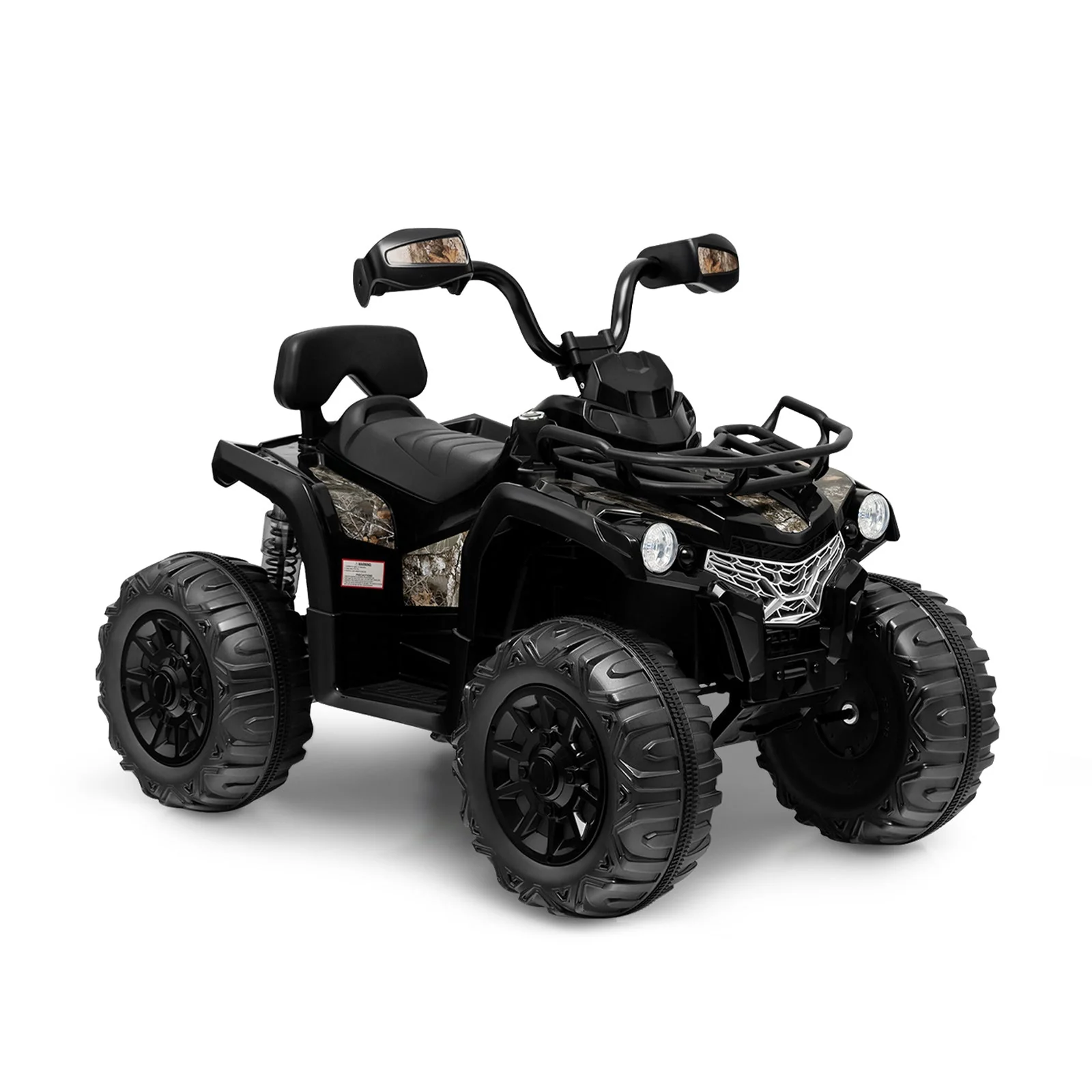 12V Kids Ride On ATV 4 Wheeler with MP3 and Headlights-Black - Image 3