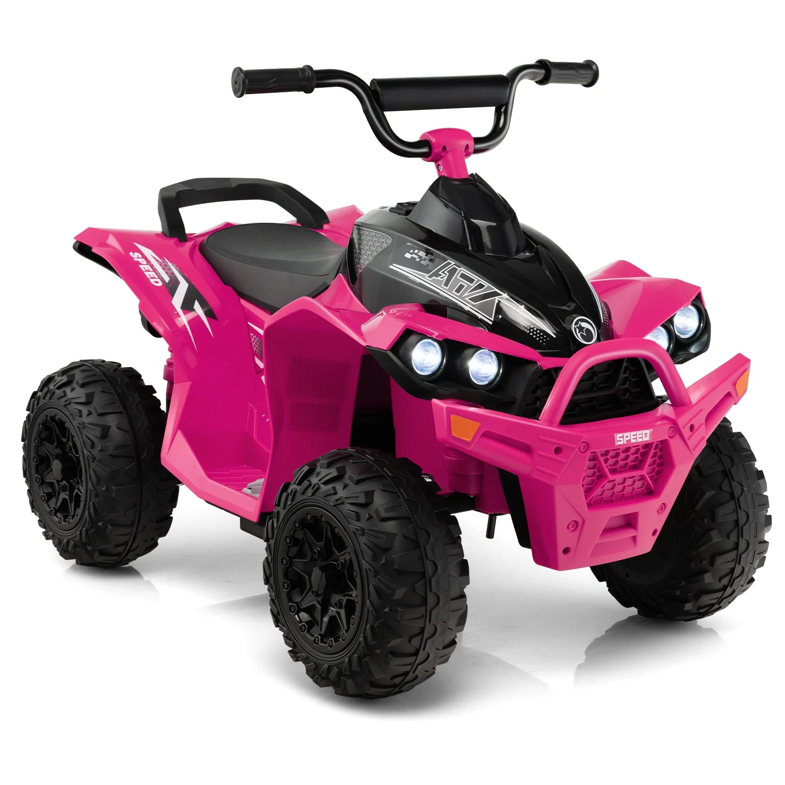 12V Kids Ride On ATV with High/Low Speed and Comfortable Seat-Pink - Image 3