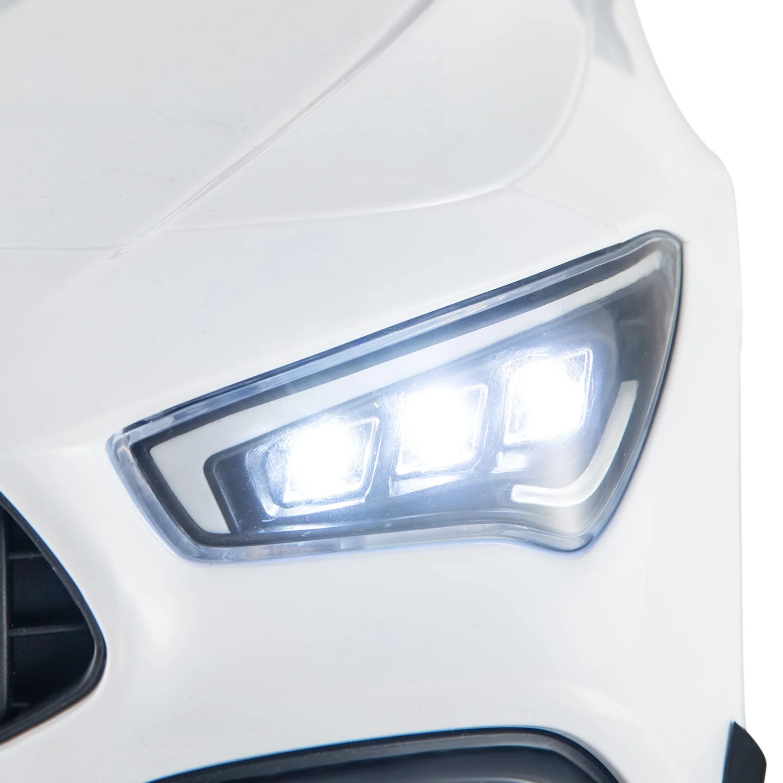 12V Kids Ride on Car Mercedes-Benz AMG CLA 45 with Remote-White - Image 5