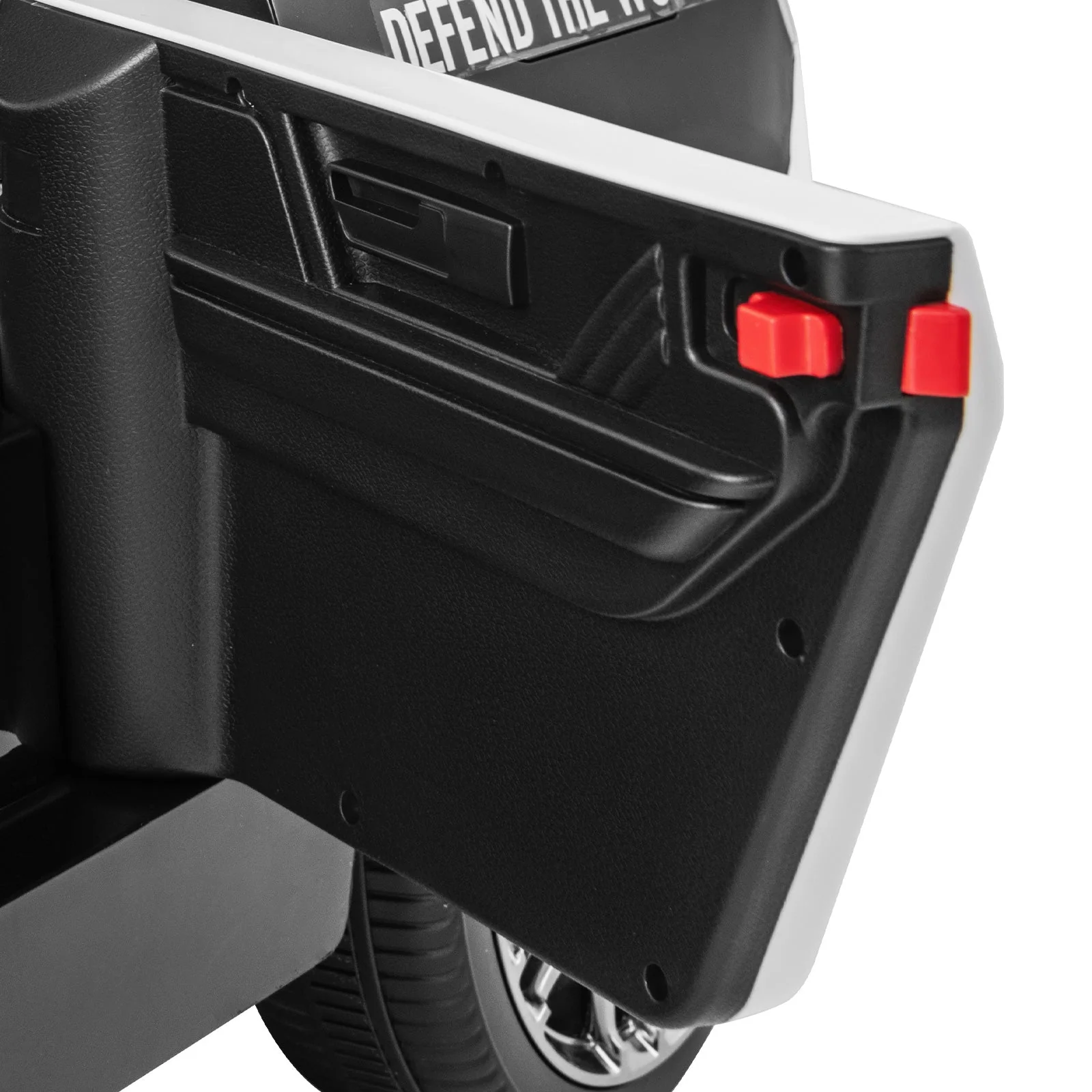 12V Kids Ride on Police Car with Remote and Siren Flashing Lights-Black - Image 5