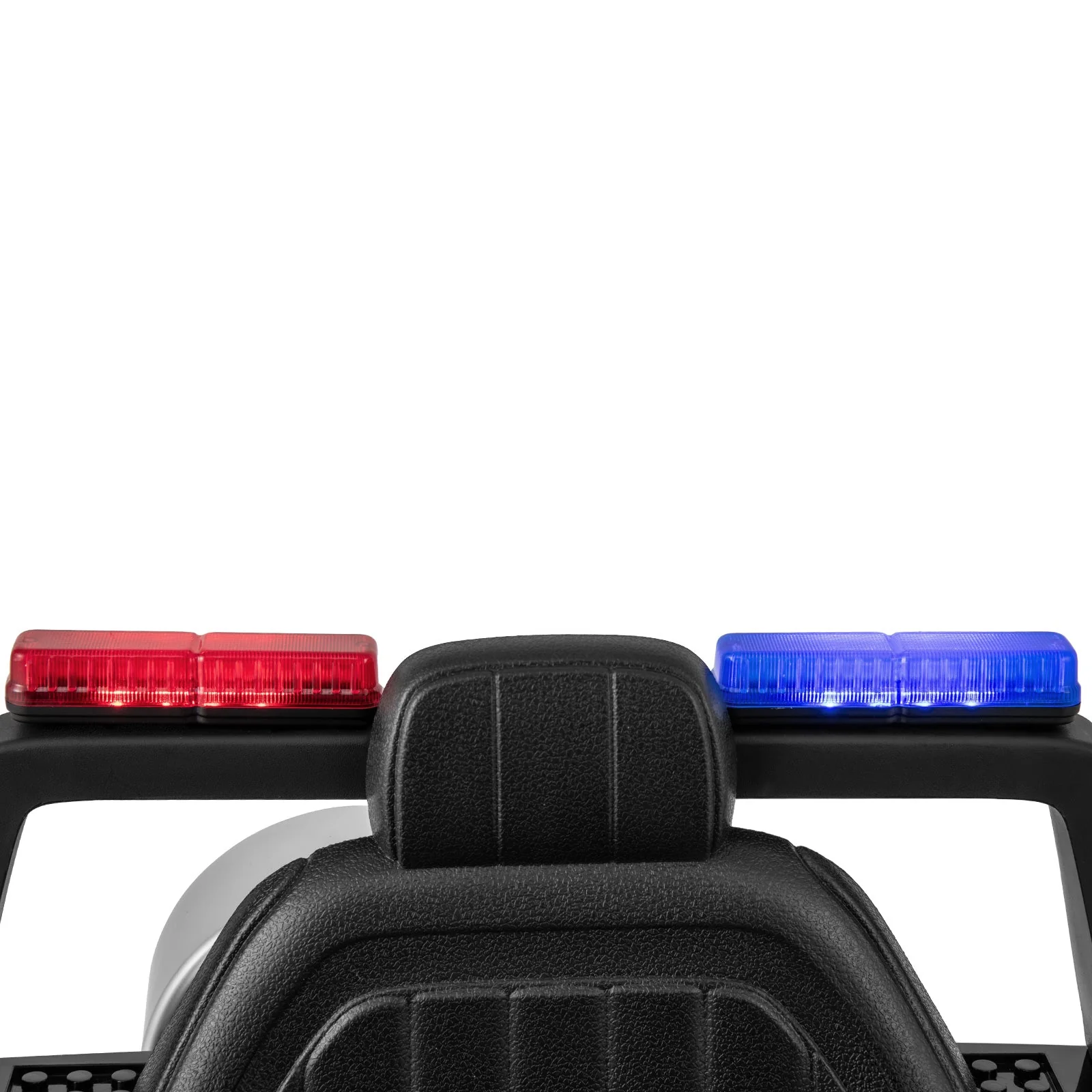 12V Kids Ride on Police Car with Remote and Siren Flashing Lights-Black - Image 6