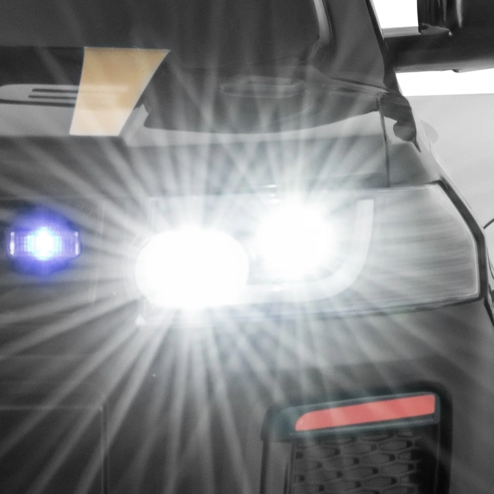 12V Kids Ride on Police Car with Remote and Siren Flashing Lights-Black - Image 7