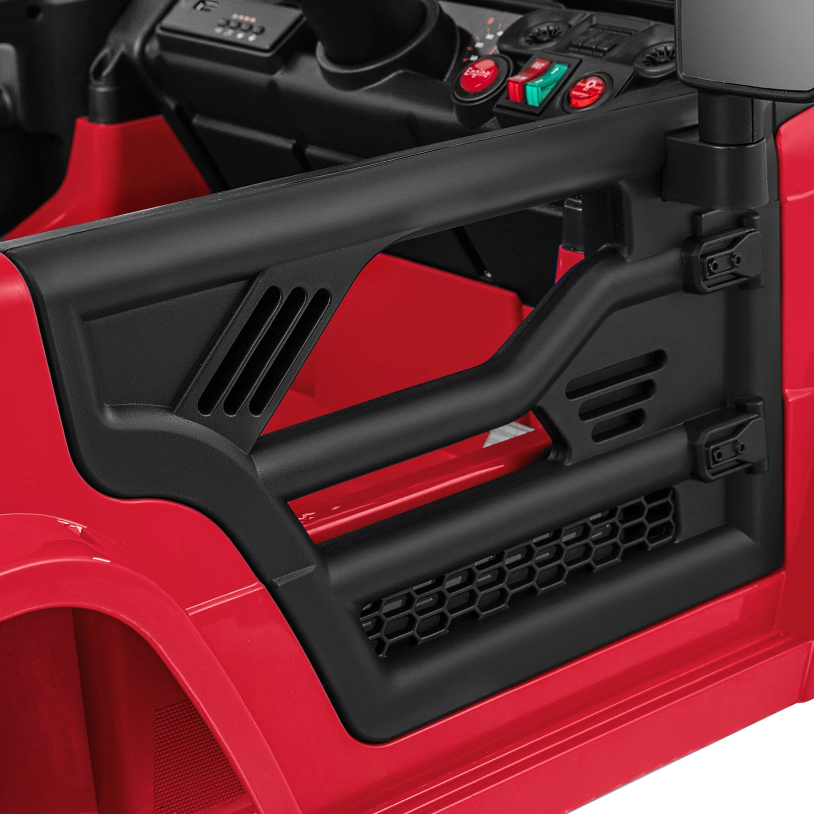 12V Kids Ride on Truck Car with Parental Remote and Music Player-Red - Image 5
