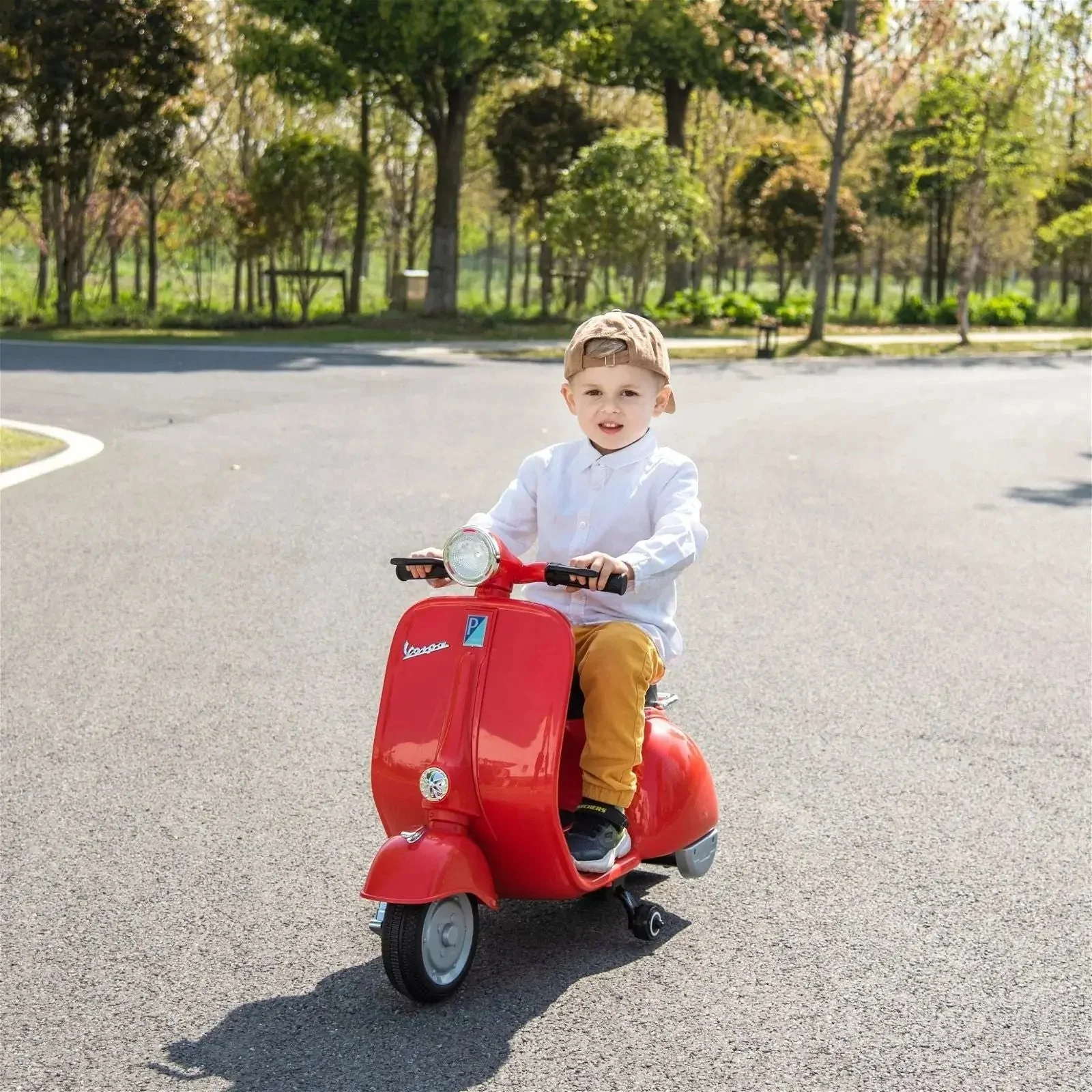 12V Kids' Vespa Electric Ride-On Scooter - Image 3
