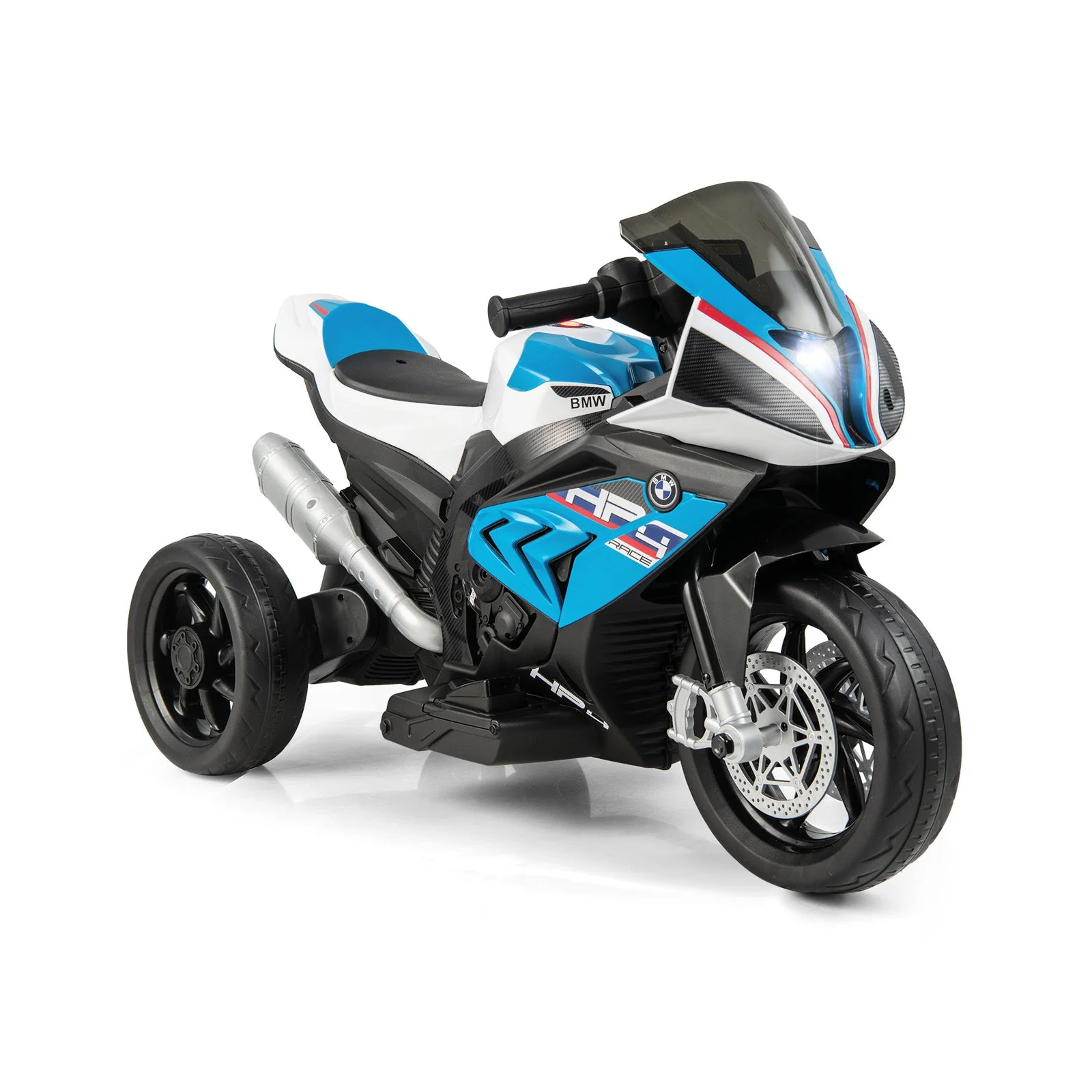 12V Licensed BMW Kids Motorcycle Ride-On Toy for 37-96 Months Old Kids-Blue - Image 3