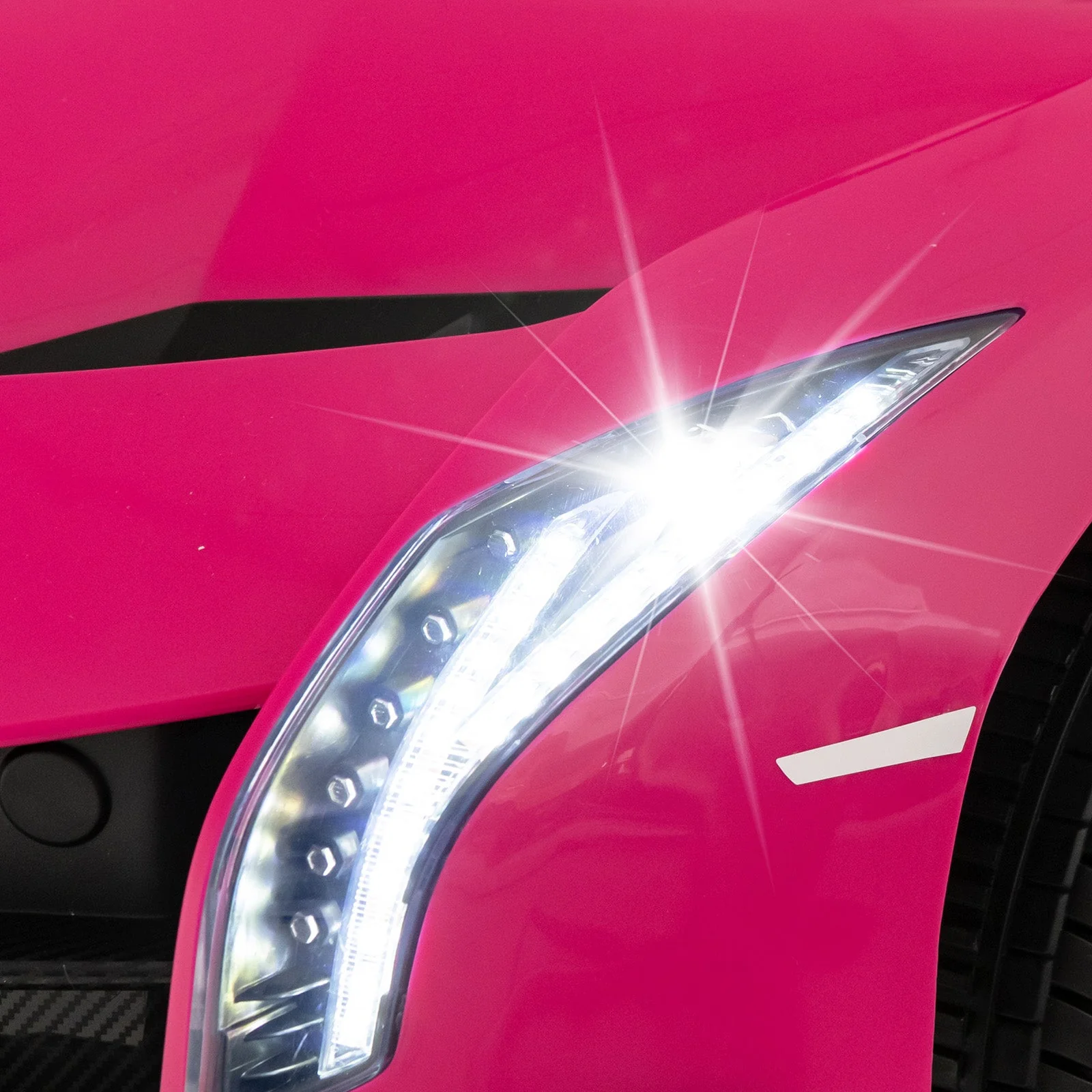 12V Licensed Lamborghini 4WD Kids Ride-on Sports Car with 2.4G Remote-Pink - Image 6
