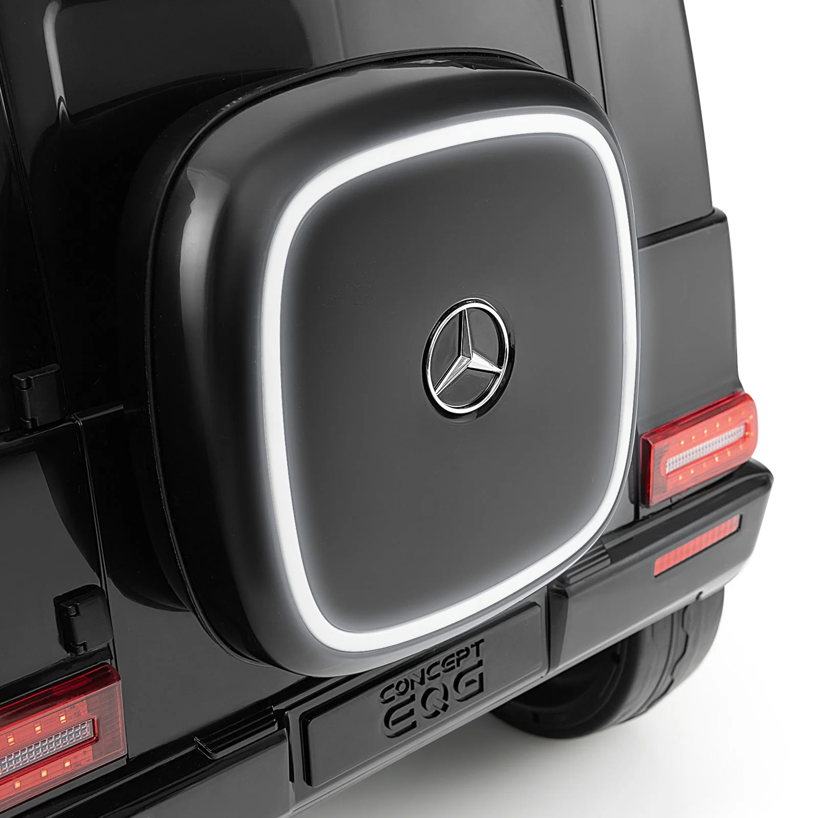 12V Licensed Mercedes-Benz EQG Kids Ride On Car with Remote Control-Black - Image 6