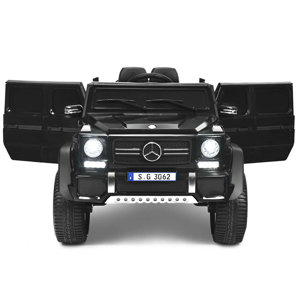 12V Licensed Mercedes-Benz Kids Ride On Car-Black - Image 3