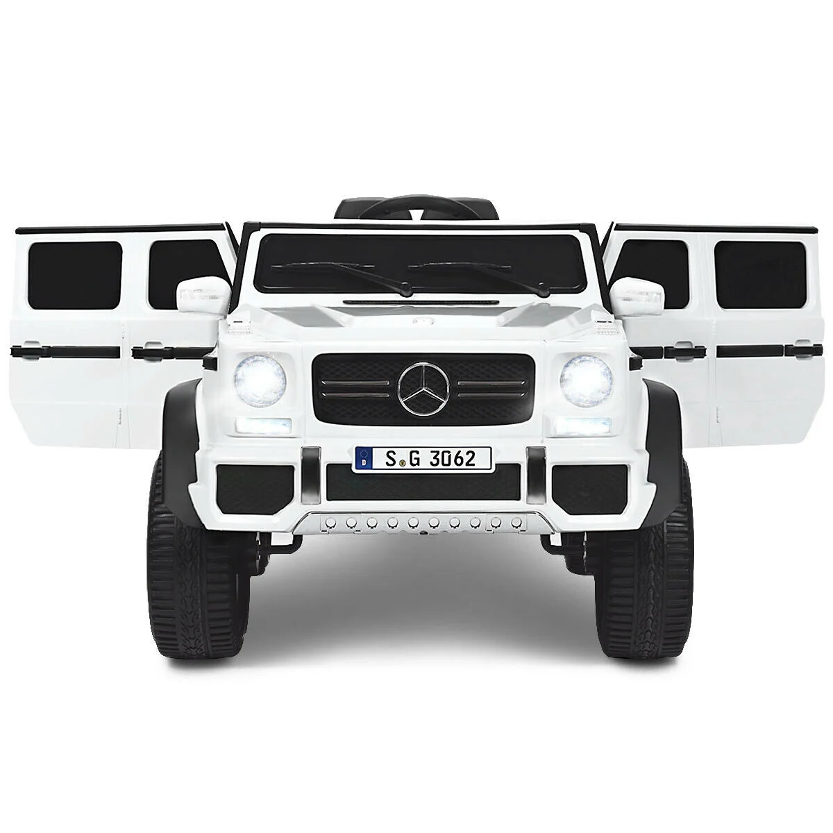 12V Licensed Mercedes-Benz Kids Ride On Car-White - Image 3