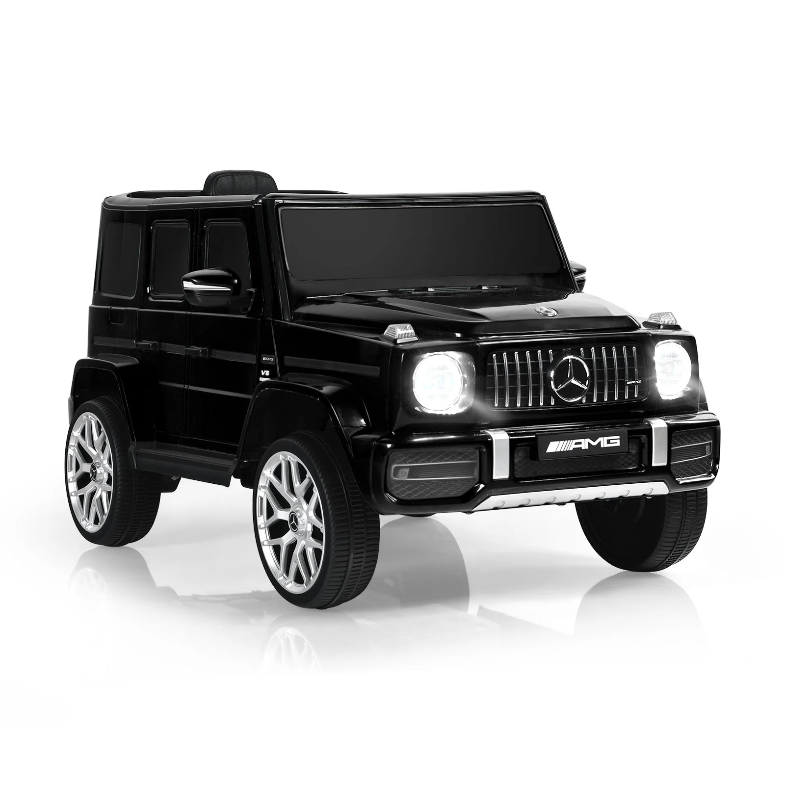 12V Mercedes-Benz G63 Licensed Kids Ride On Car with Remote Control-Black - Image 2