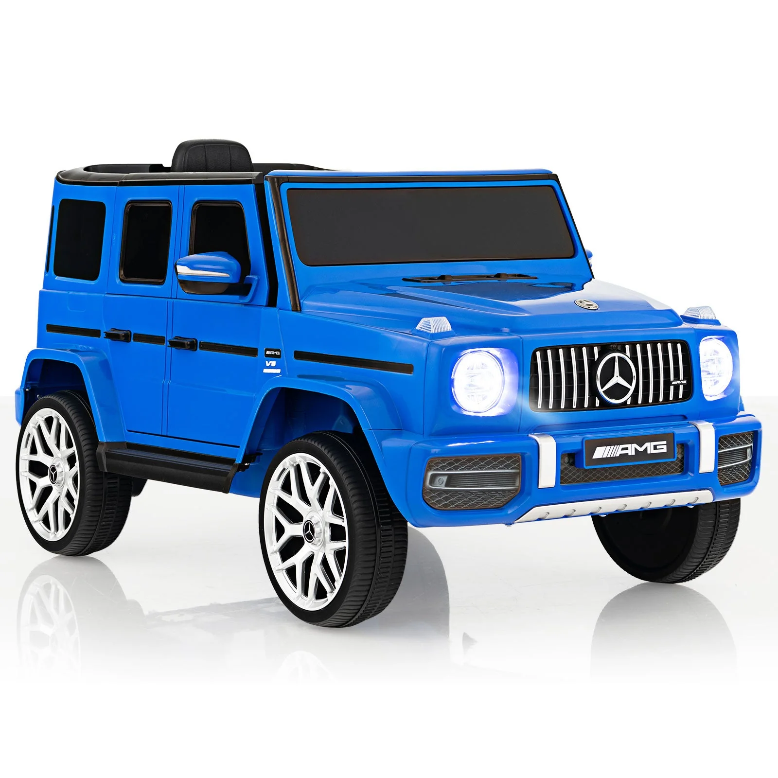 12V Mercedes-Benz G63 Licensed Kids Ride On Car with Remote Control-Navy - Image 3