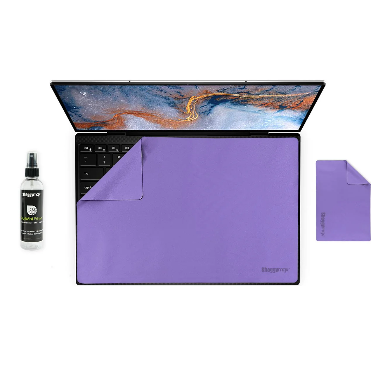 13" Laptop Screen Protector Keyboard Cover Microfiber & Cleaning Kit UnderWare Pac - Image 2