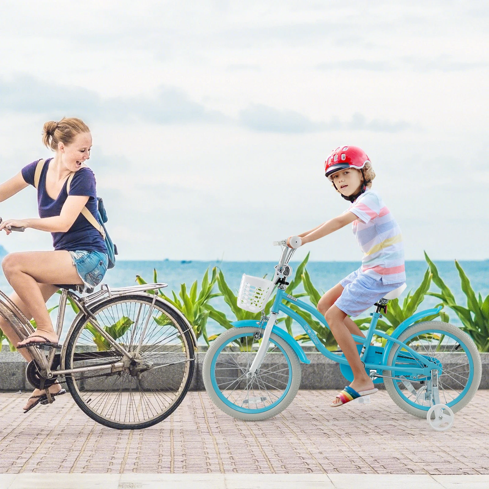 14/16/18 Inch Kids Bike with Dual Brakes and Adjustable Seat-18 inches - Image 2