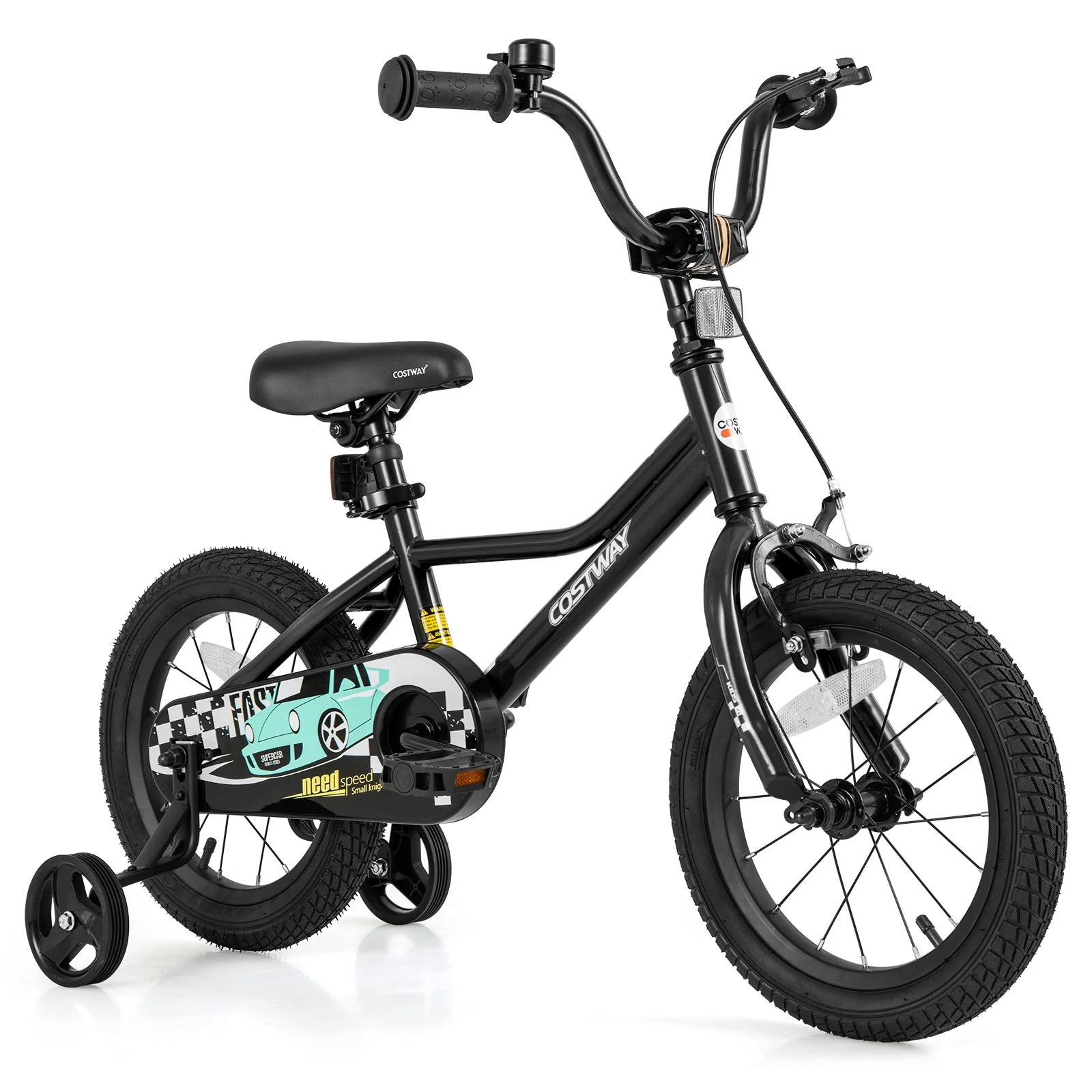 14 Inch Kids Bike Adjustable for 3-5 Years Old with Low-Step Frame - Image 3