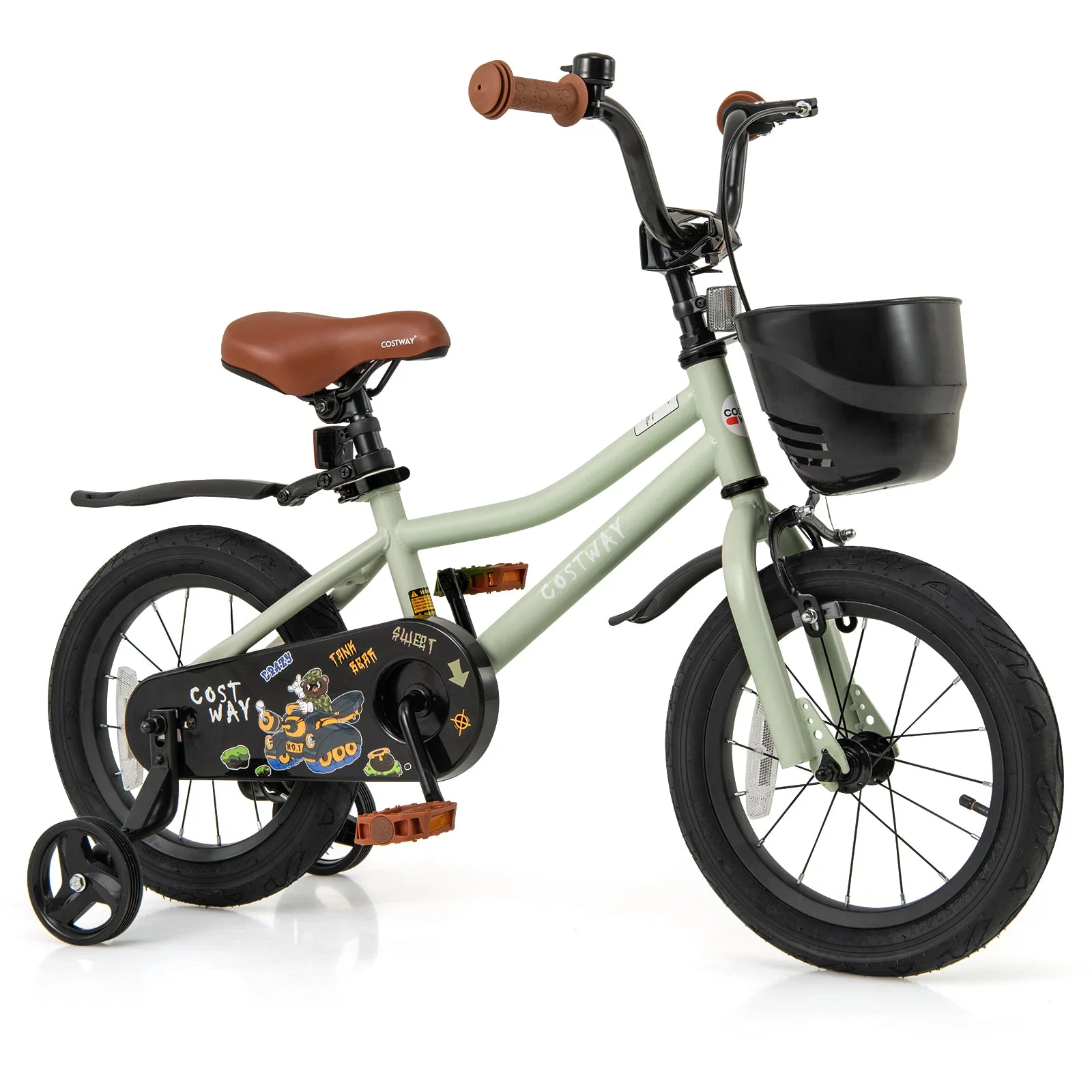 14-Inch Kids Bike Adjustable with Training Wheels for 3-5 Years Old - Image 3