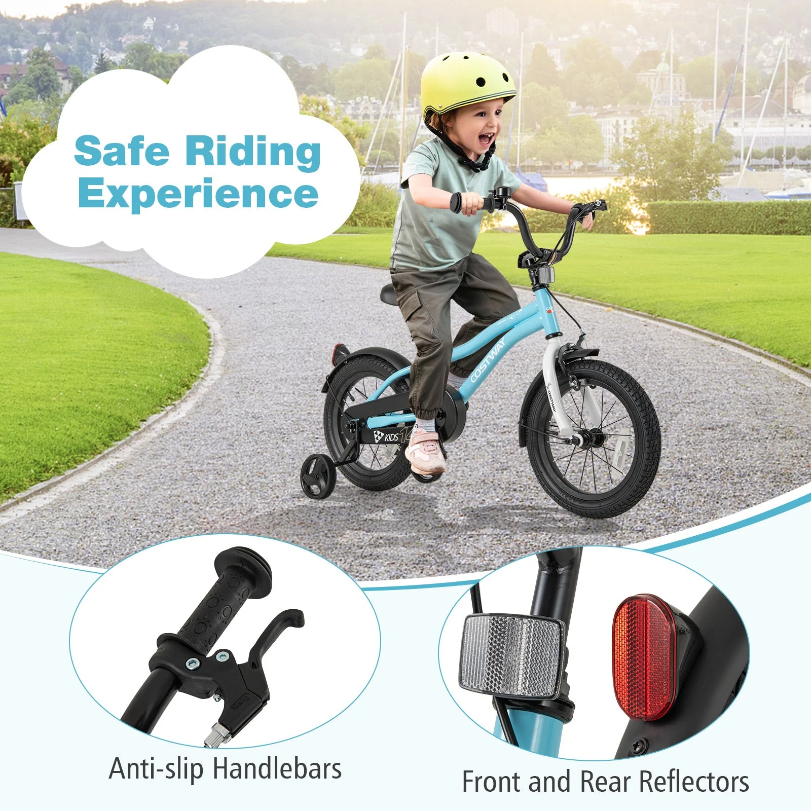 14-Inch Kids Bike for 3-5 Years Old Children Bicycle with Training Wheels - Image 8