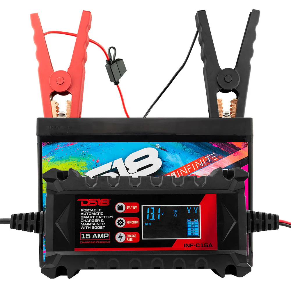 15 AMP Automatic Smart Lithium and AGM Car Battery Charger & Maintainer - Image 3