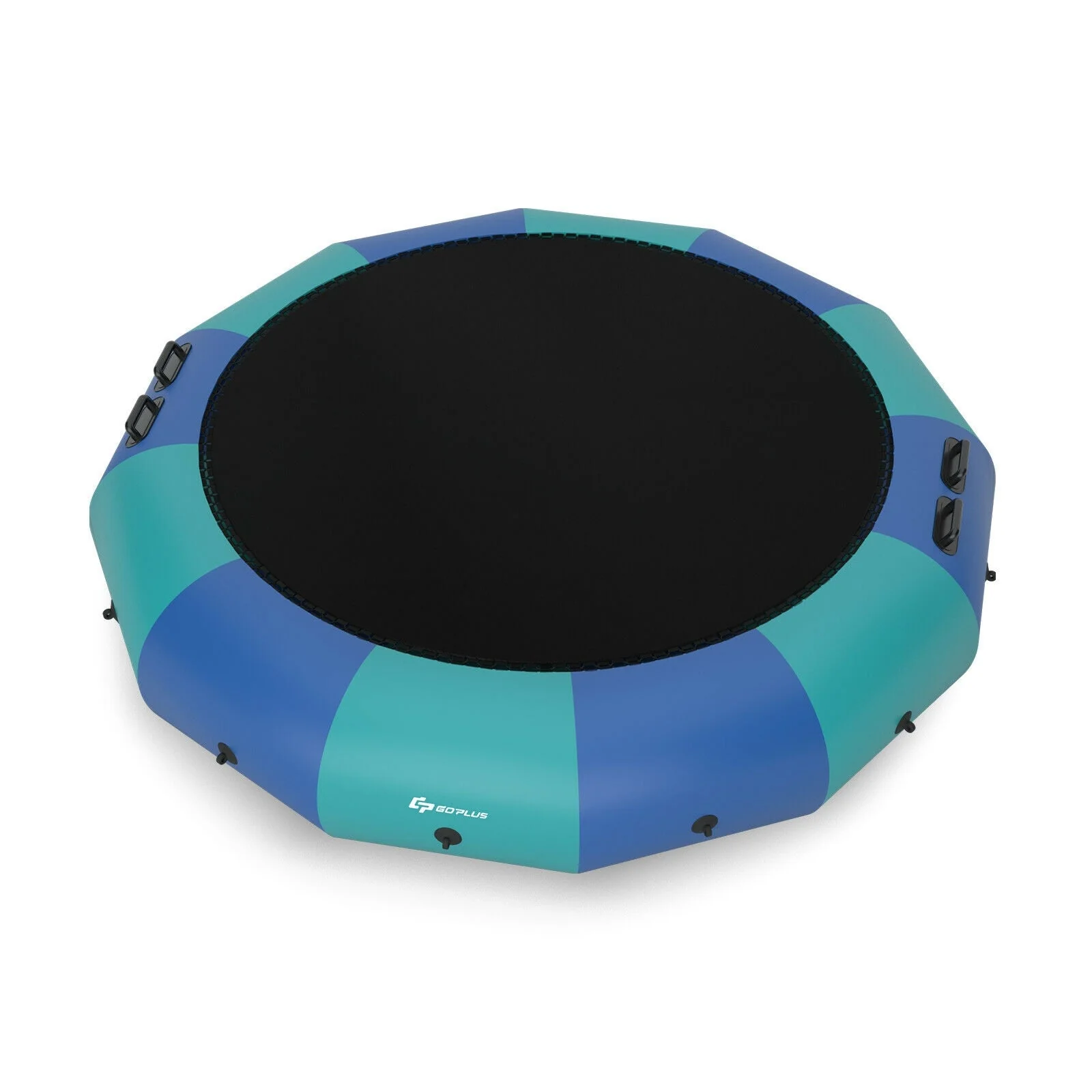 15 Feet Inflatable Splash Padded Water Bouncer Trampoline-Blue - Image 3