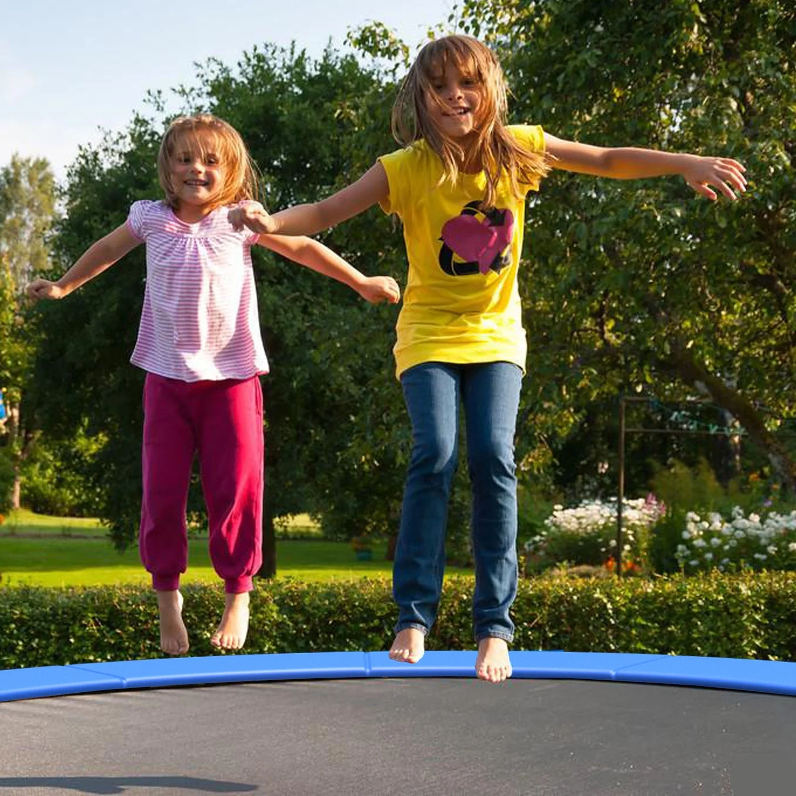 15 Feet Universal Trampoline Spring Cover-Blue - Image 2