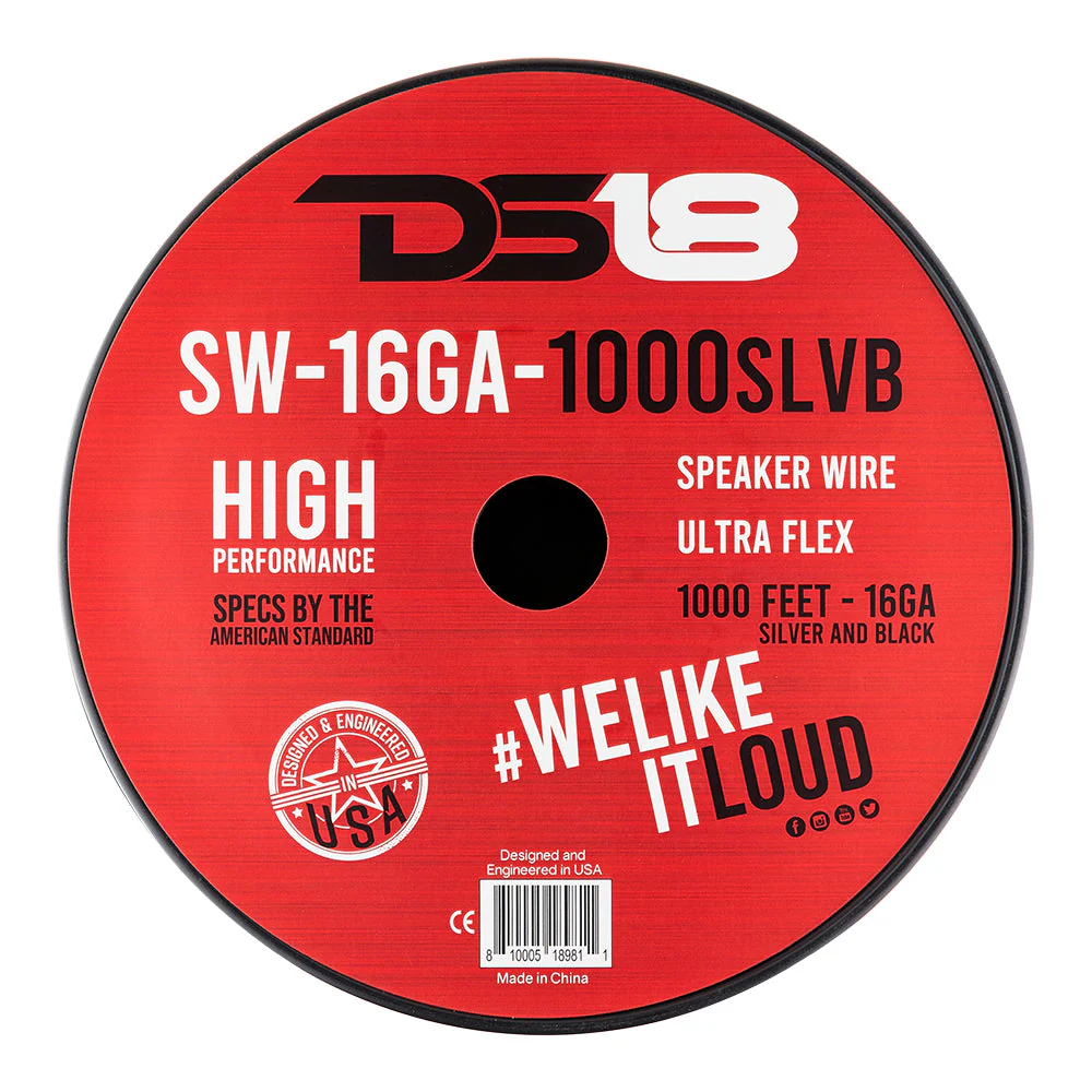 16-GA Speaker Wire 1000 Feet -Silver and Black - Image 4