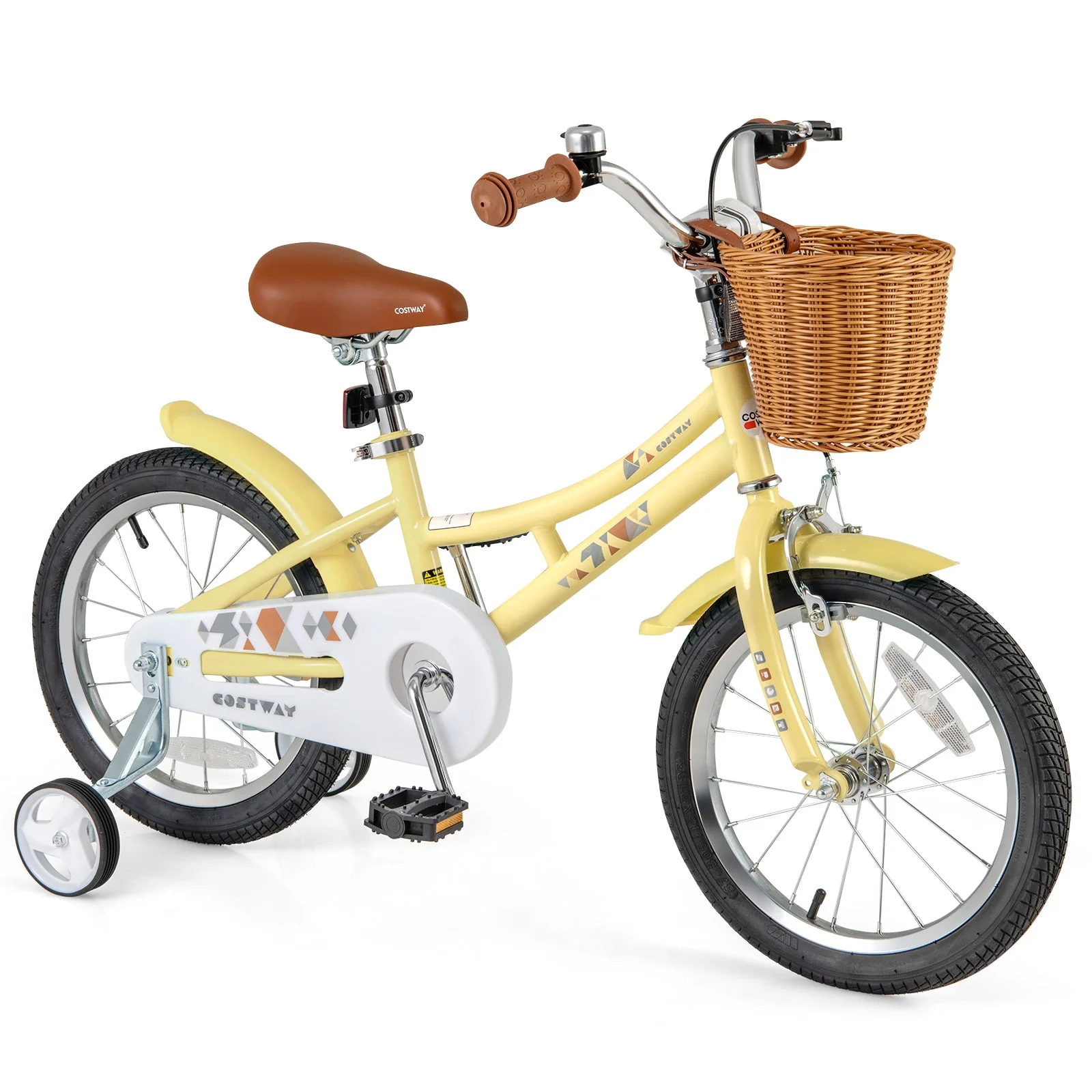 16 Inch Kids Bike Adjustable Bicycle with Reflectors and Bell for Children 4-7 Years Old-16 inches - Image 3