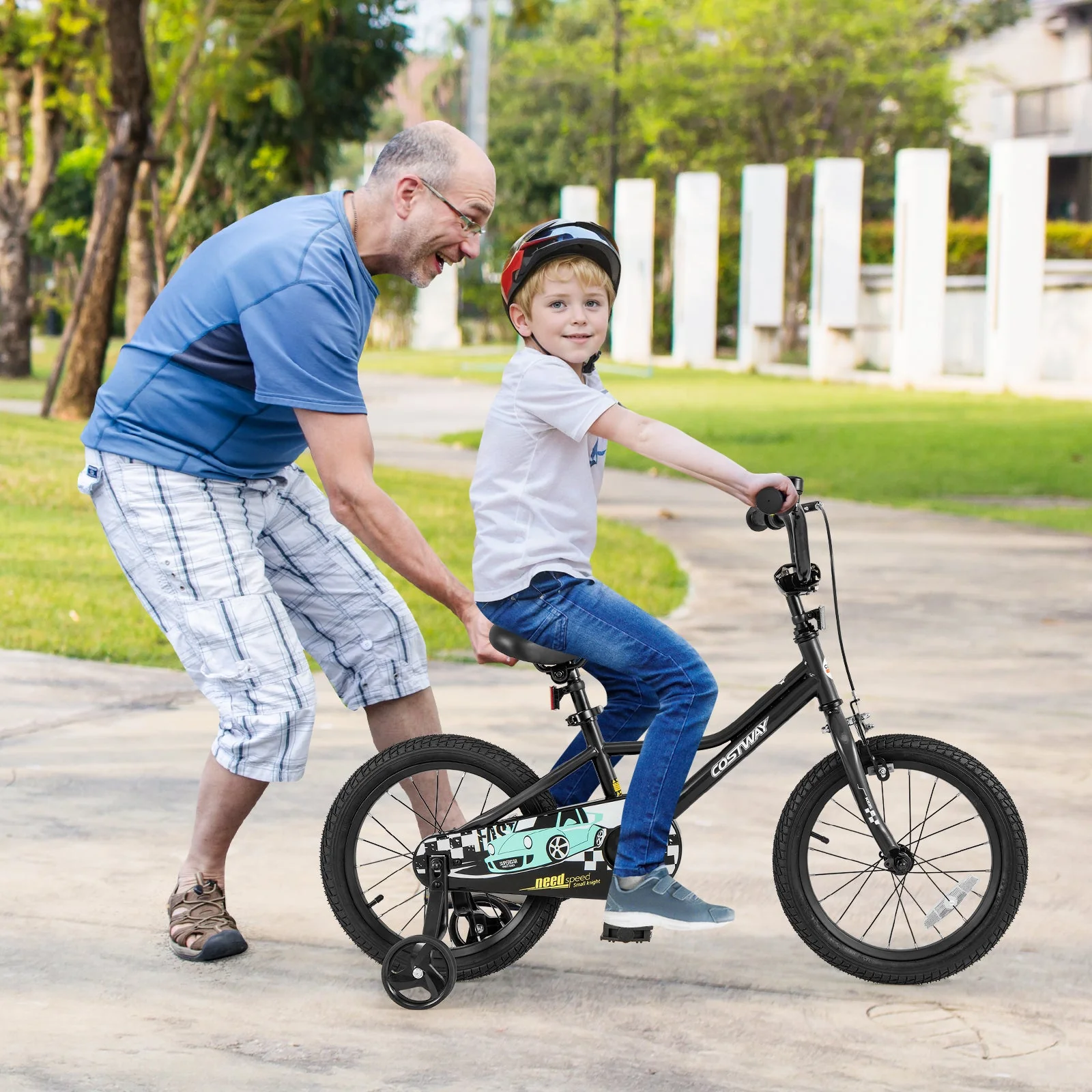 16 Inch Kids Bike Adjustable for 4-7 Years Old with Low-Step Frame - Image 2