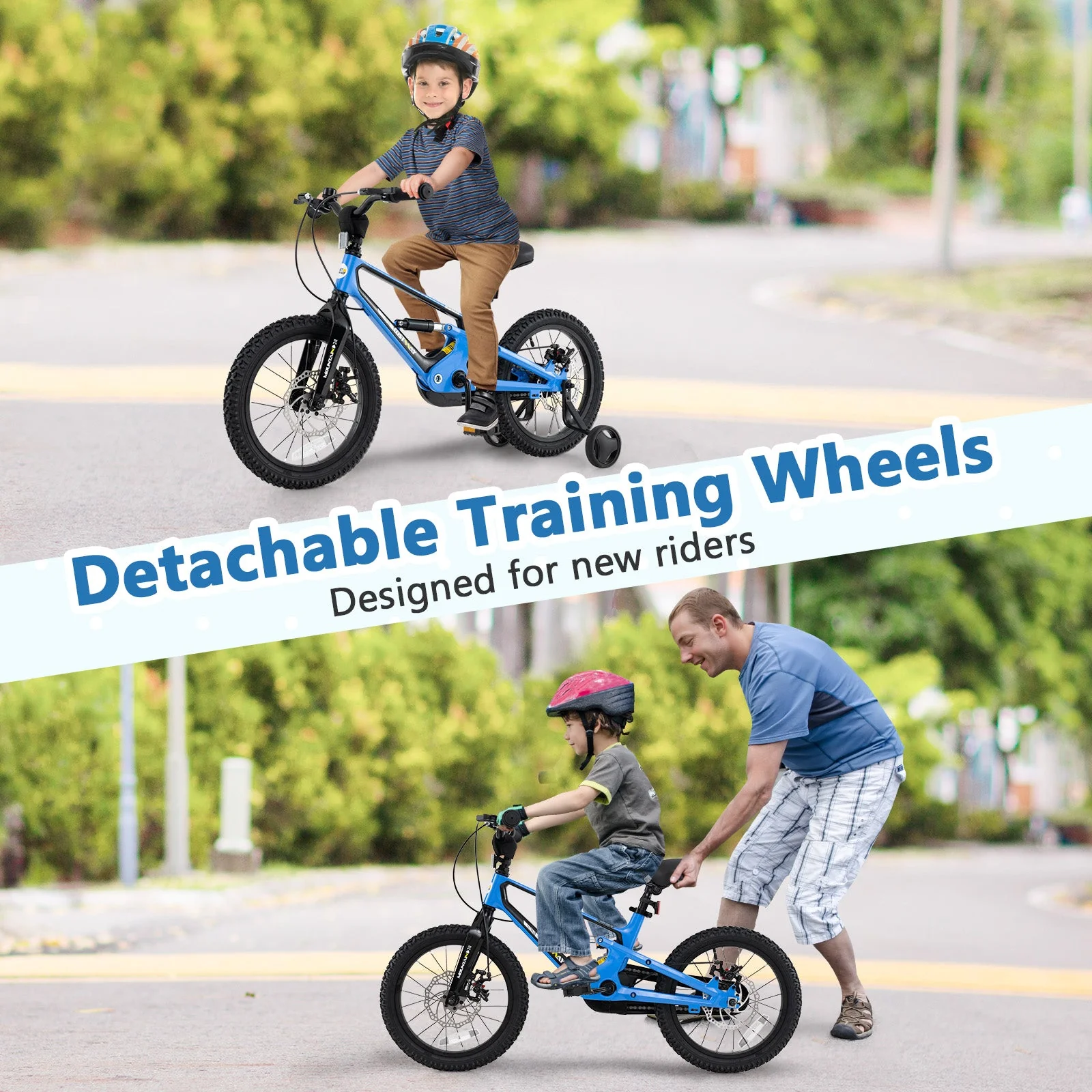16 Inch Kids Bike Adjustable with Shock Absorber and Bell for Aged 4 to 7-16 inches - Image 4