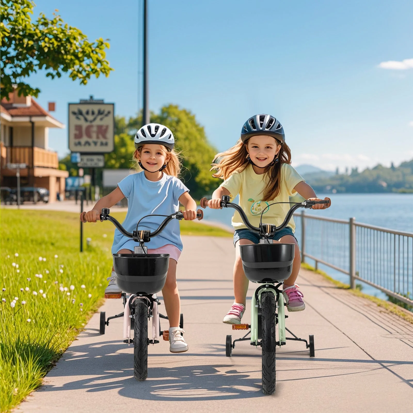 16-Inch Kids Bike Adjustable with Training Wheels for 4-7 Years Old - Image 2
