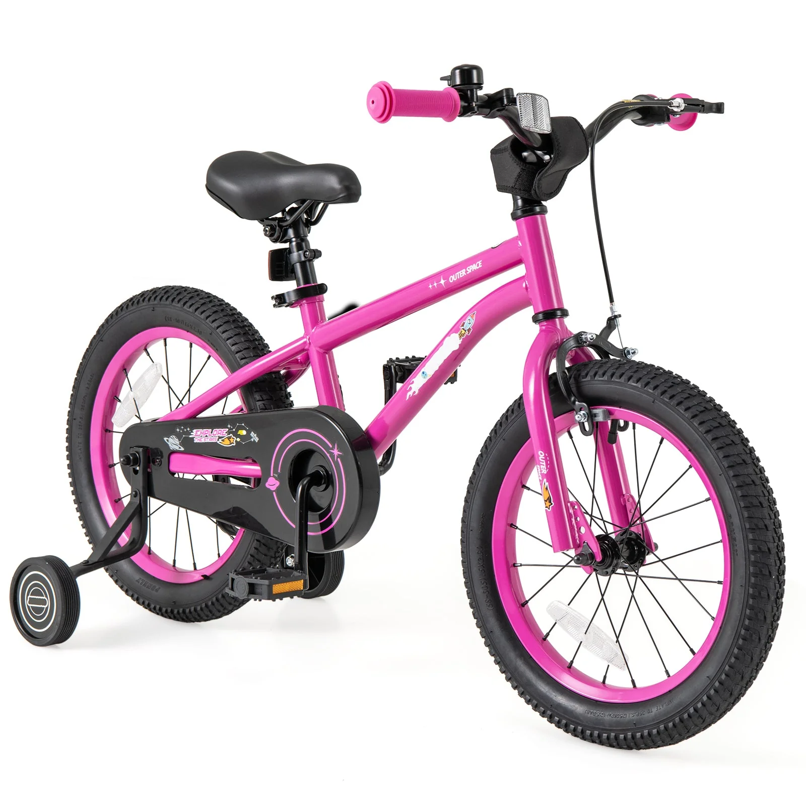 16-Inch Kids Bike for 4-7 Years Old Adjustable with Removable Training Wheels-16 inches - Image 3