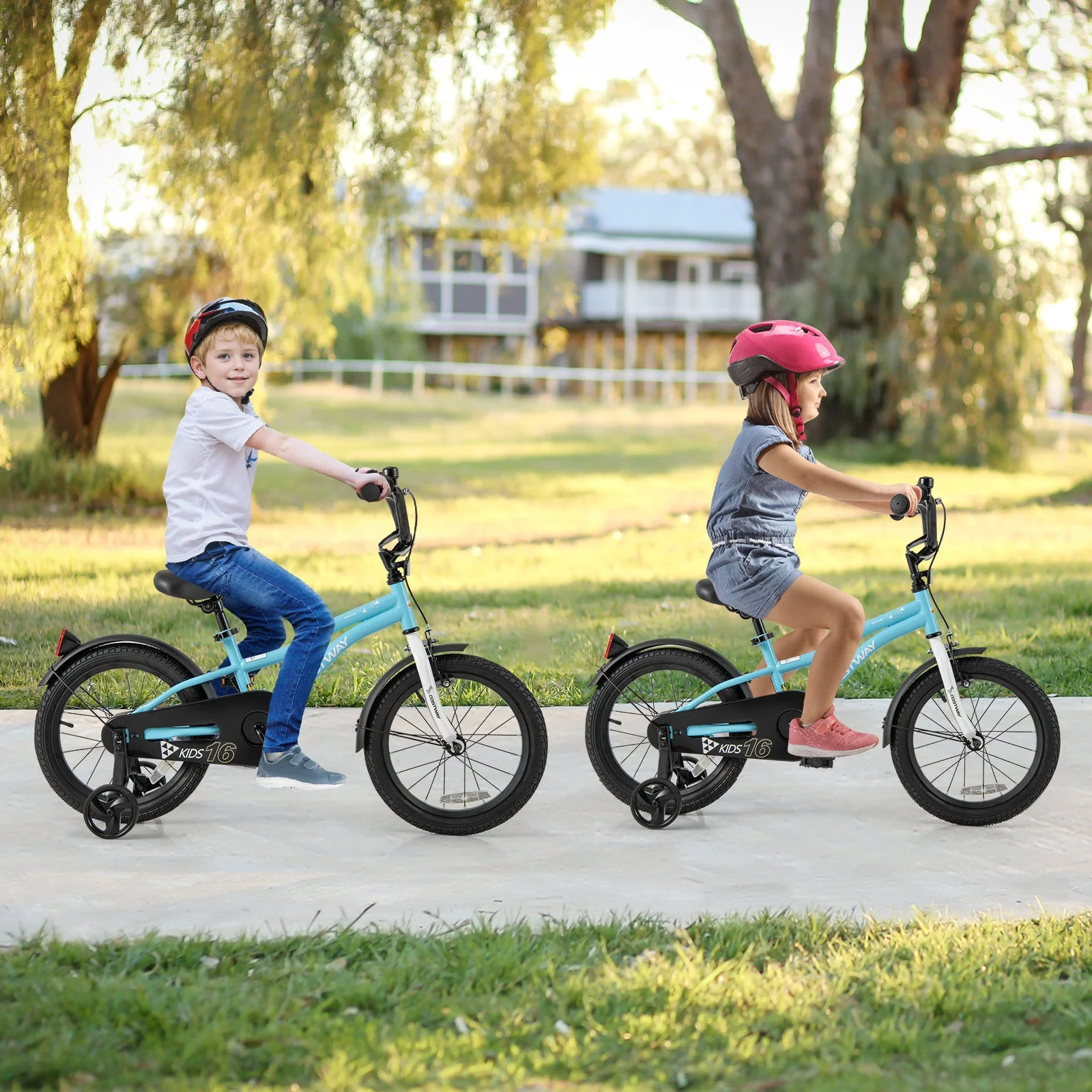 16-Inch Kids Bike for 4-7 Years Old Children Bicycle with Training Wheels - Image 2