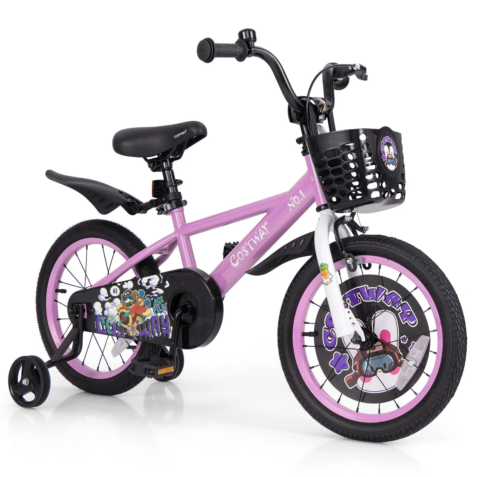 16 Inch Kids Bike for 4-8 Years Old Sport Bicycle with Adjustable Handlebar and Saddle-16 inches - Image 3