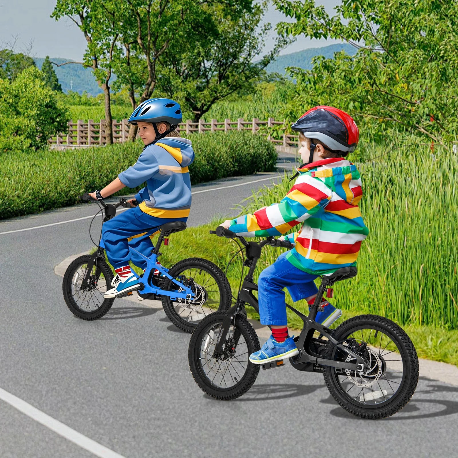 16 Inch Kids Bike Lightweight with 2 Removable Training Wheels for Aged 4-7-16 inches - Image 2