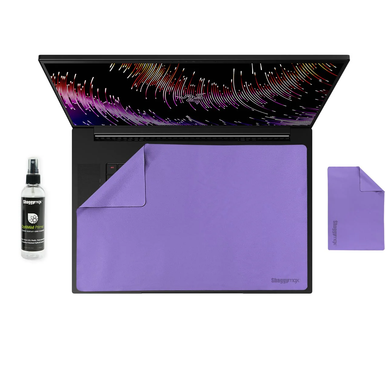 17.3" Laptop Screen Protector Keyboard Cover Microfiber & Cleaning Kit UnderWare Pac - Image 2