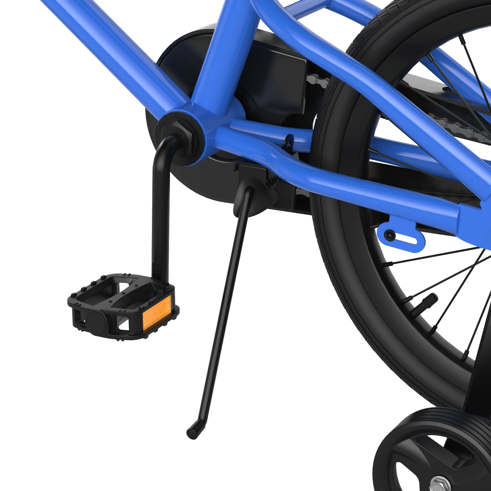 18 Feet Kids Bike with Removable Training Wheels-Blue - Image 7