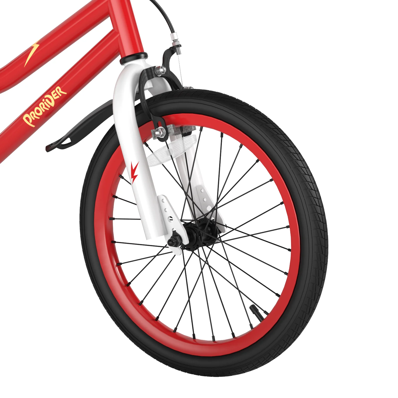 18 Feet Kids Bike with Removable Training Wheels-Red - Image 8