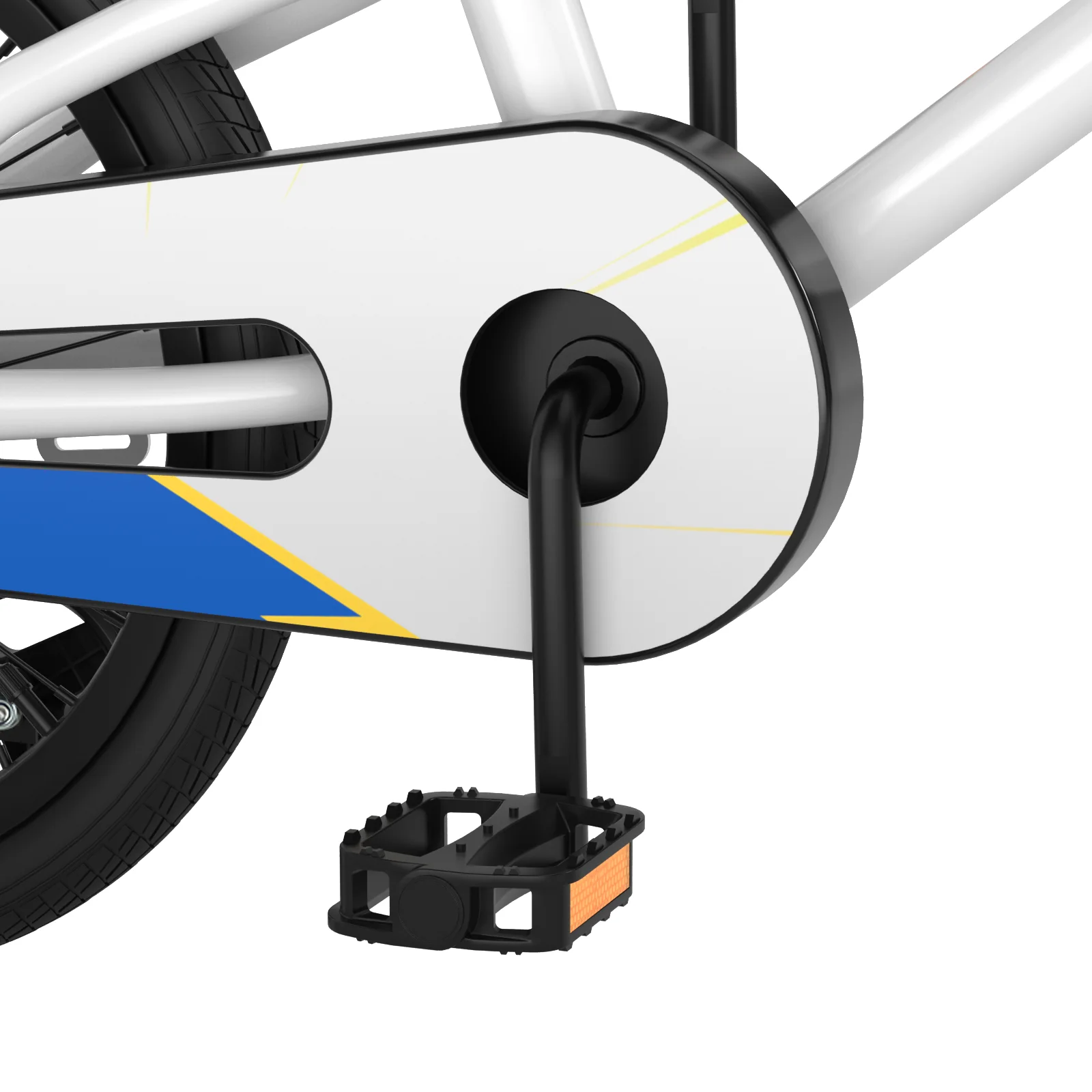 18 Feet Kids Bike with Removable Training Wheels-White - Image 6