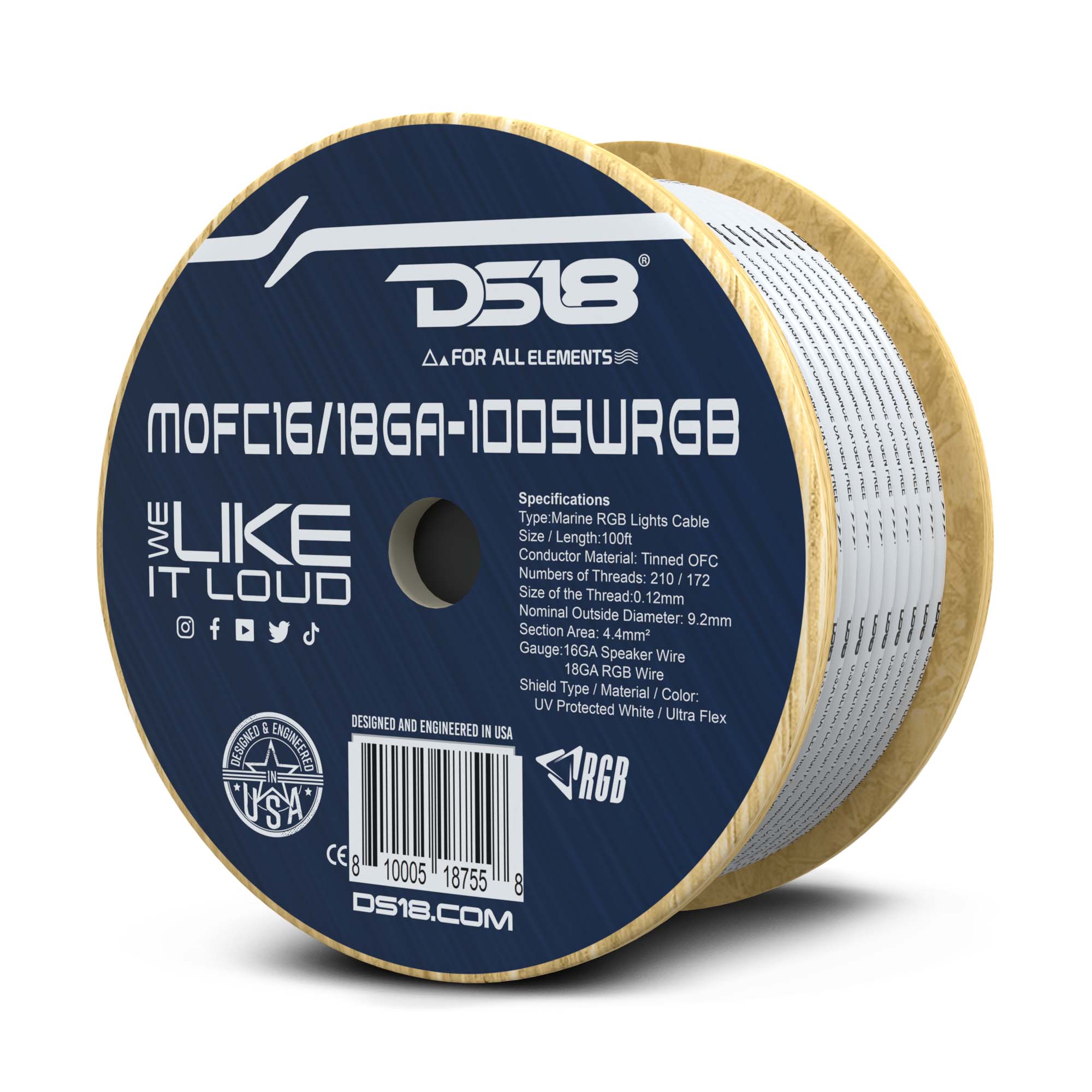 18-GA LED RGB and 16-GA Speaker Wires Marine Grade Tinned 100% Copper OFC -100 Feet - Image 6