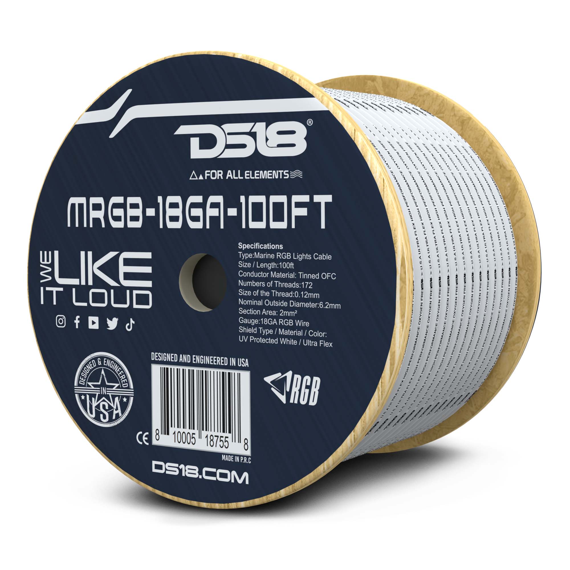 18-GA Marine Tinned 100% Copper OFC LED RGB Wires -100 Feet - Image 6