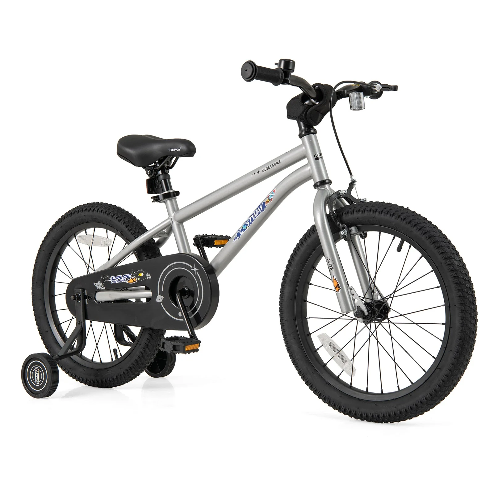 18-Inch Kids Bike Bicycle for Boys Girls 4-8 with High Carbon Steel Frame - Image 2