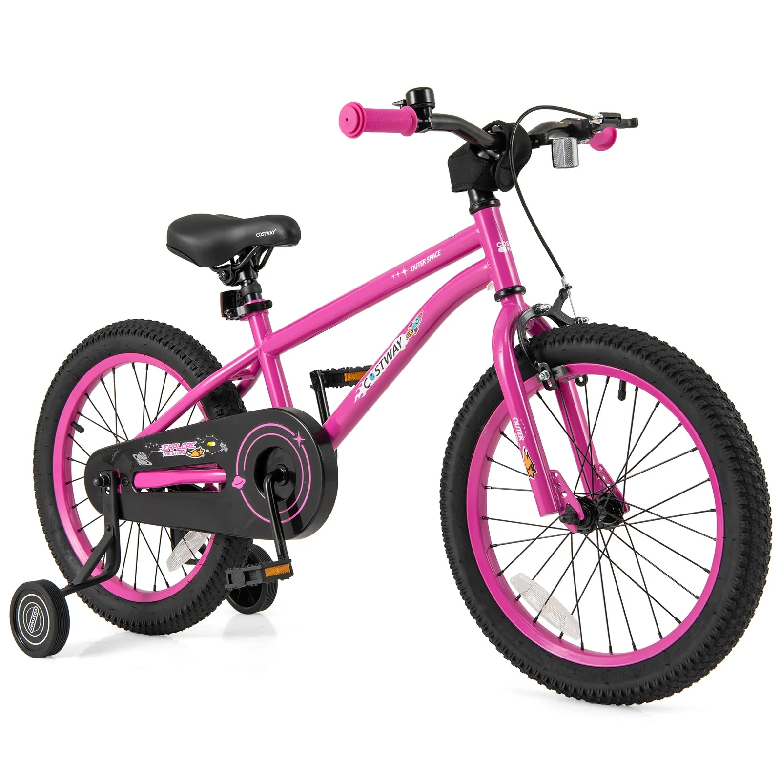 18 Inch Kids Bike for 4-8 Years Old Adjustable with Removable Training Wheels - Image 3
