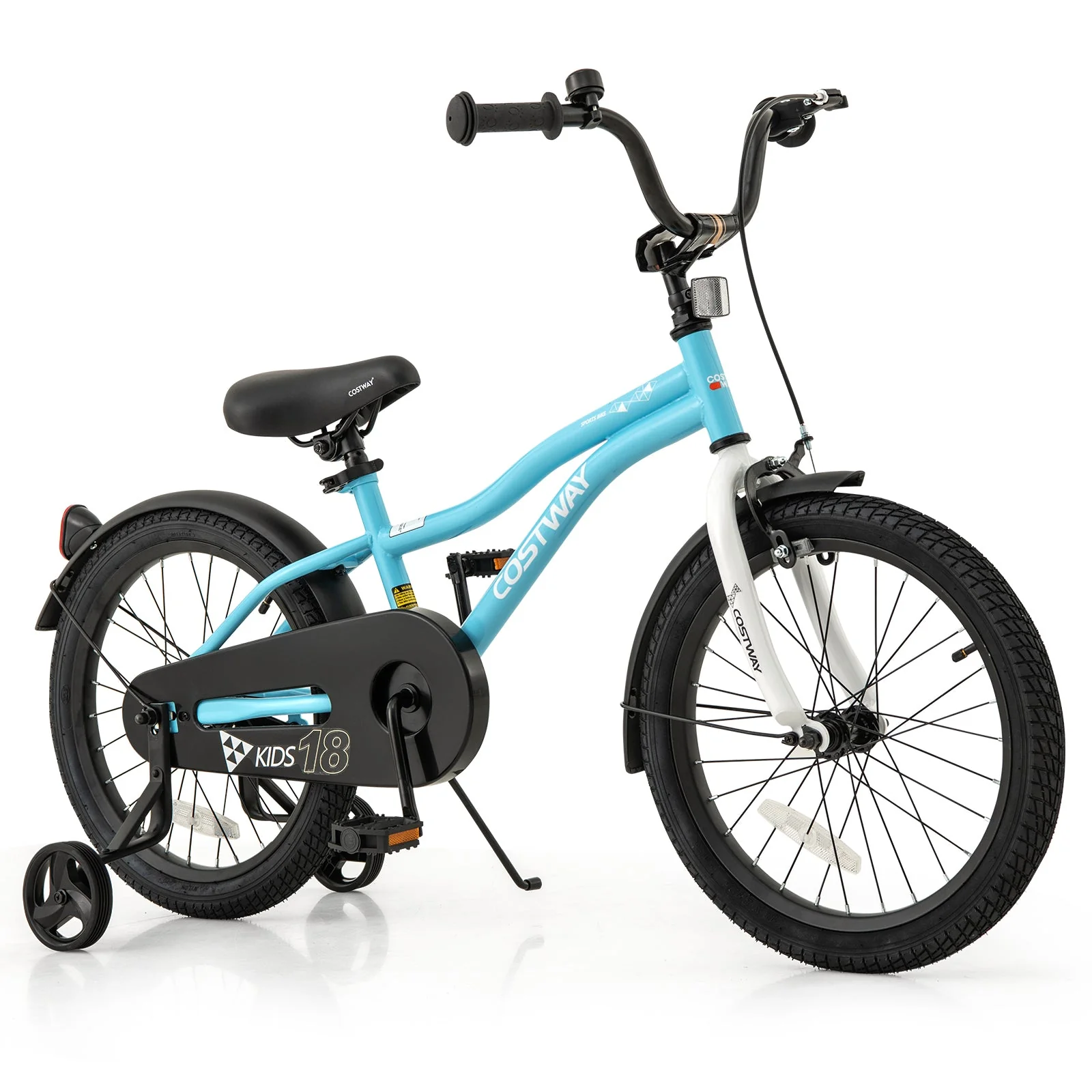 18-Inch Kids Bike for 4-8 Years Old Children Bicycle with Training Wheels - Image 3