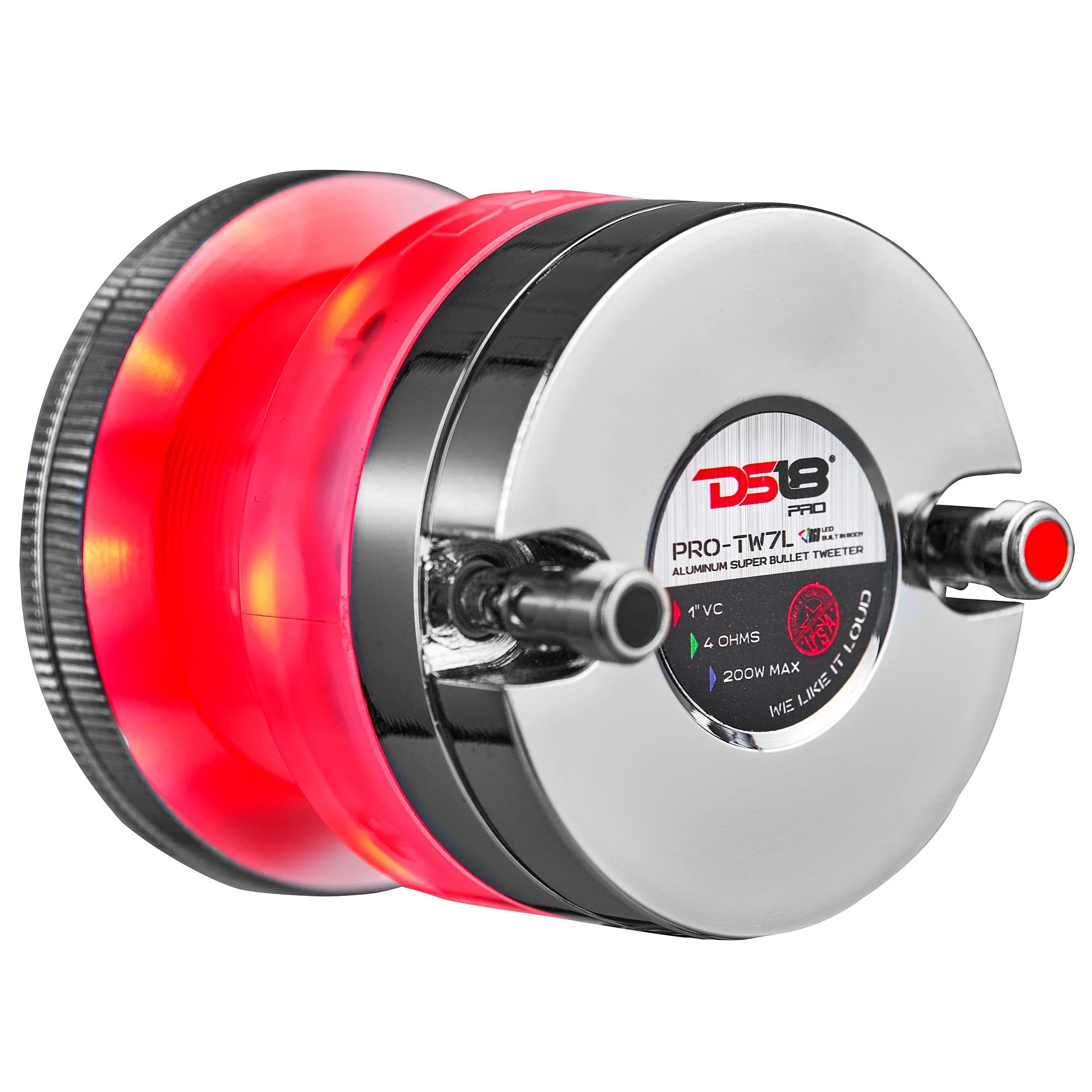 2.3" Neodymium Super Bullet Tweeter 1" Titanium Voice Coil with RGB LED Lights - Image 4