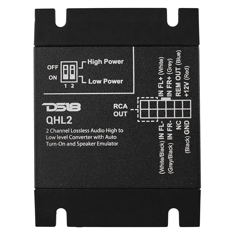 2-Channel Lossless Audio Line Output Converter with Auto Turn-On And Speaker Emulator - Image 7