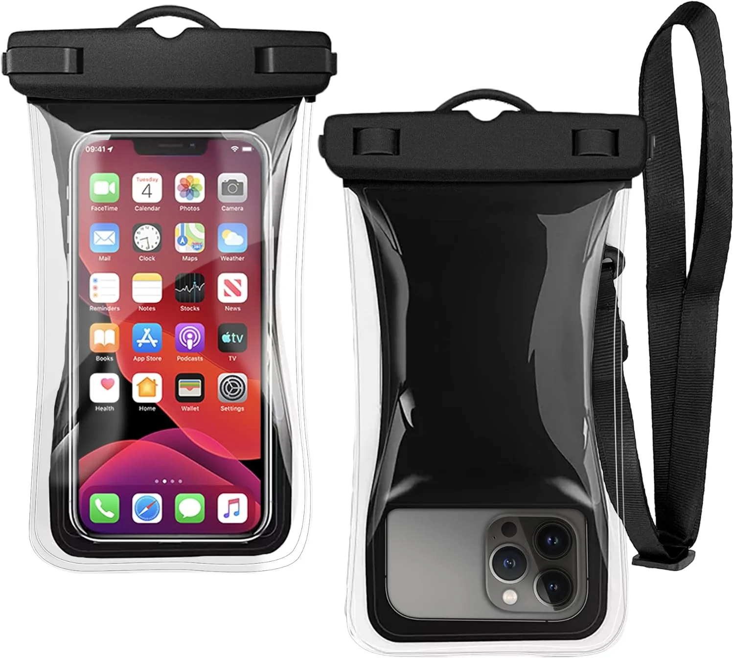 2-Pack Floatable Water Proof iPhone Phone Pouch (Patented Air Chamber) Floating Waterproof Dry Bag - Summer Accessories for Beach, Boating (fits iPhone 13, 14 Pro Max and Samsung s22, s23 Ultra) - Image 5