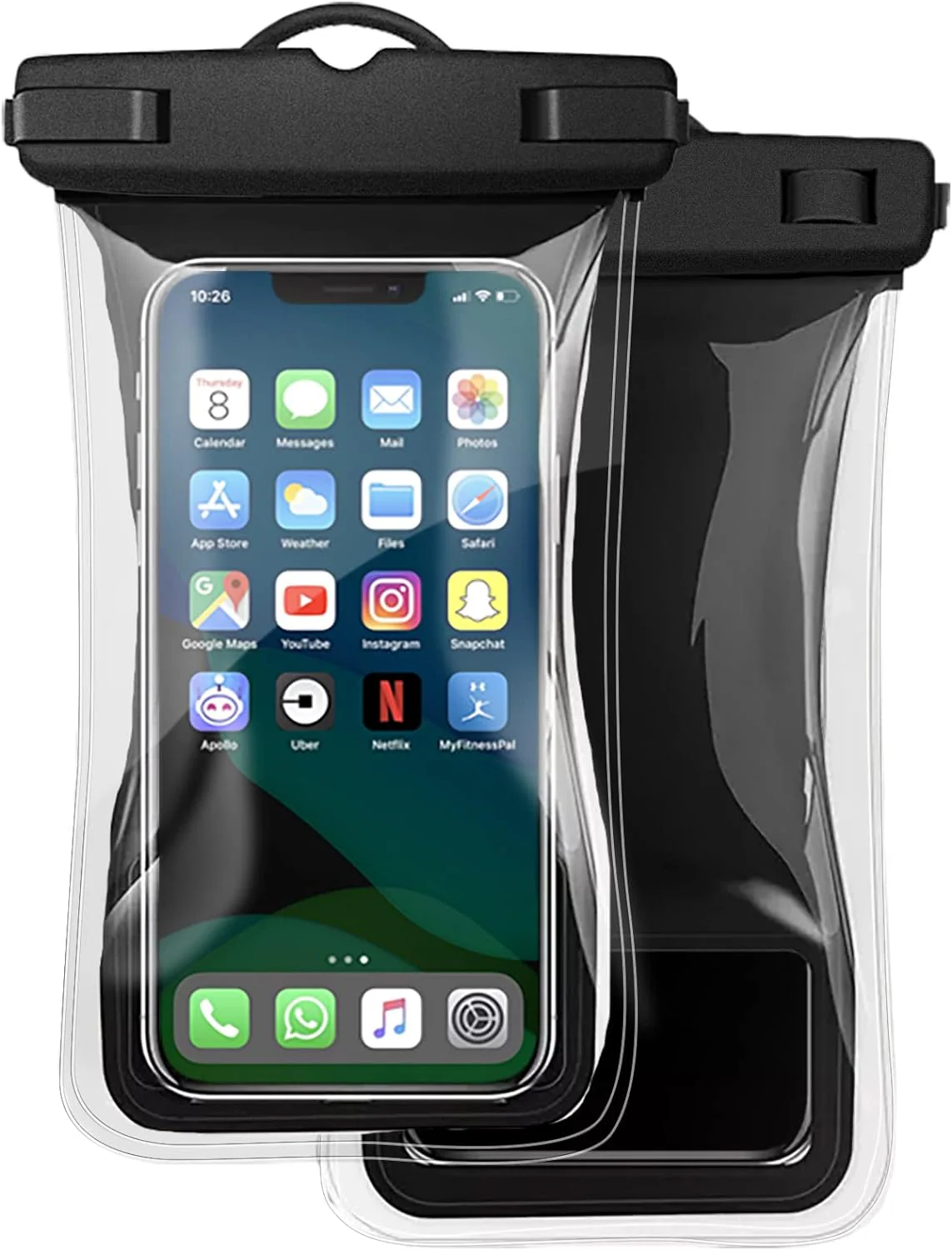 2-Pack Floatable Water Proof iPhone Phone Pouch (Patented Air Chamber) Floating Waterproof Dry Bag - Summer Accessories for Beach, Boating (fits iPhone 13, 14 Pro Max and Samsung s22, s23 Ultra) - Image 7