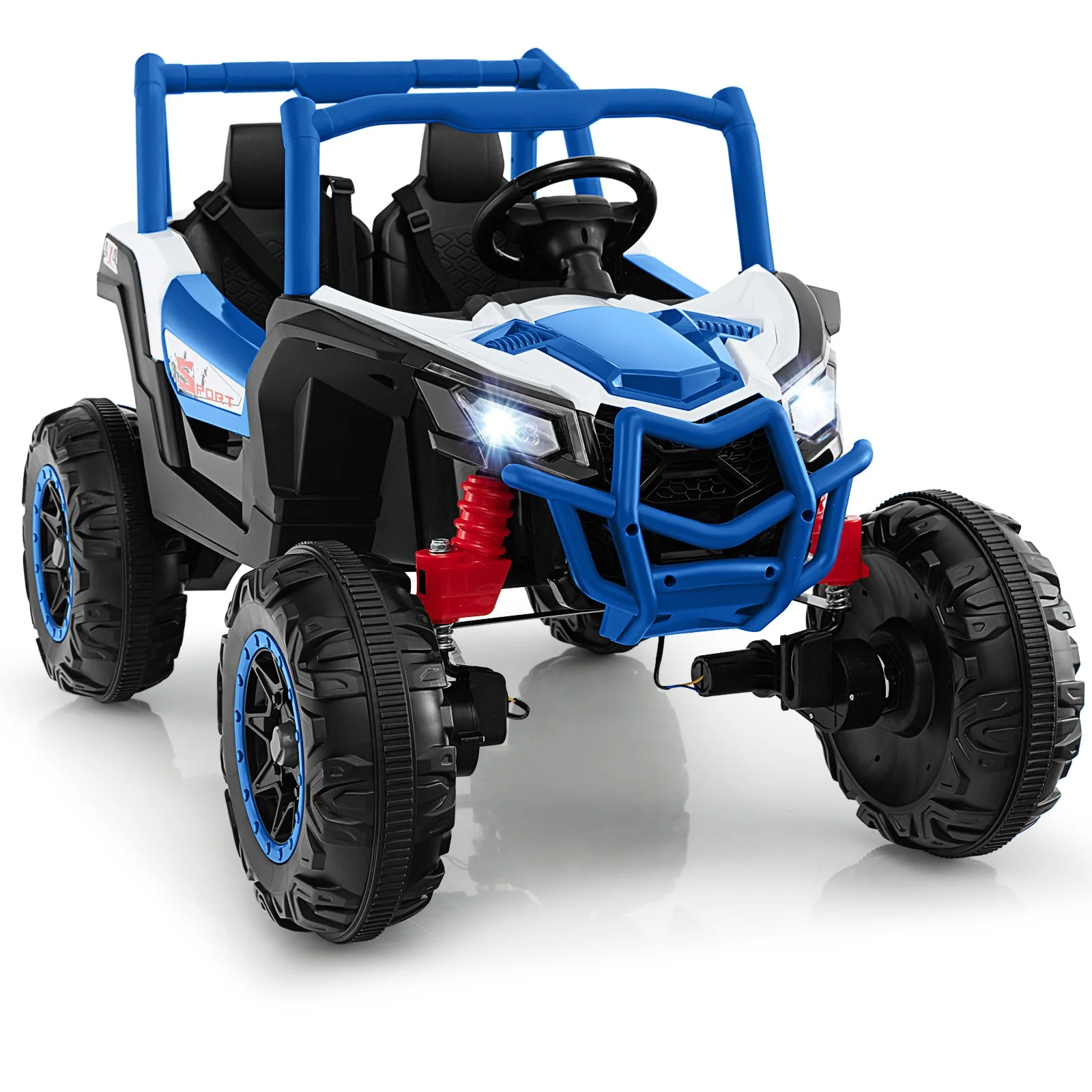 2-Seater Kids Ride on UTV with 2.4G Remote Control for over 3 Years Old Children-Navy - Image 3