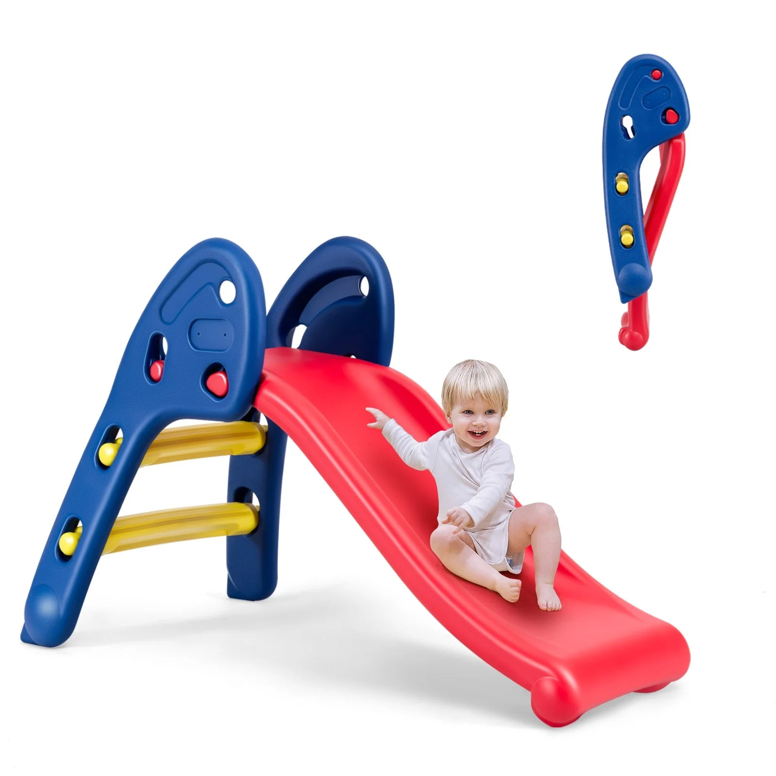 2 Step Children Folding Plastic Slide - Image 4